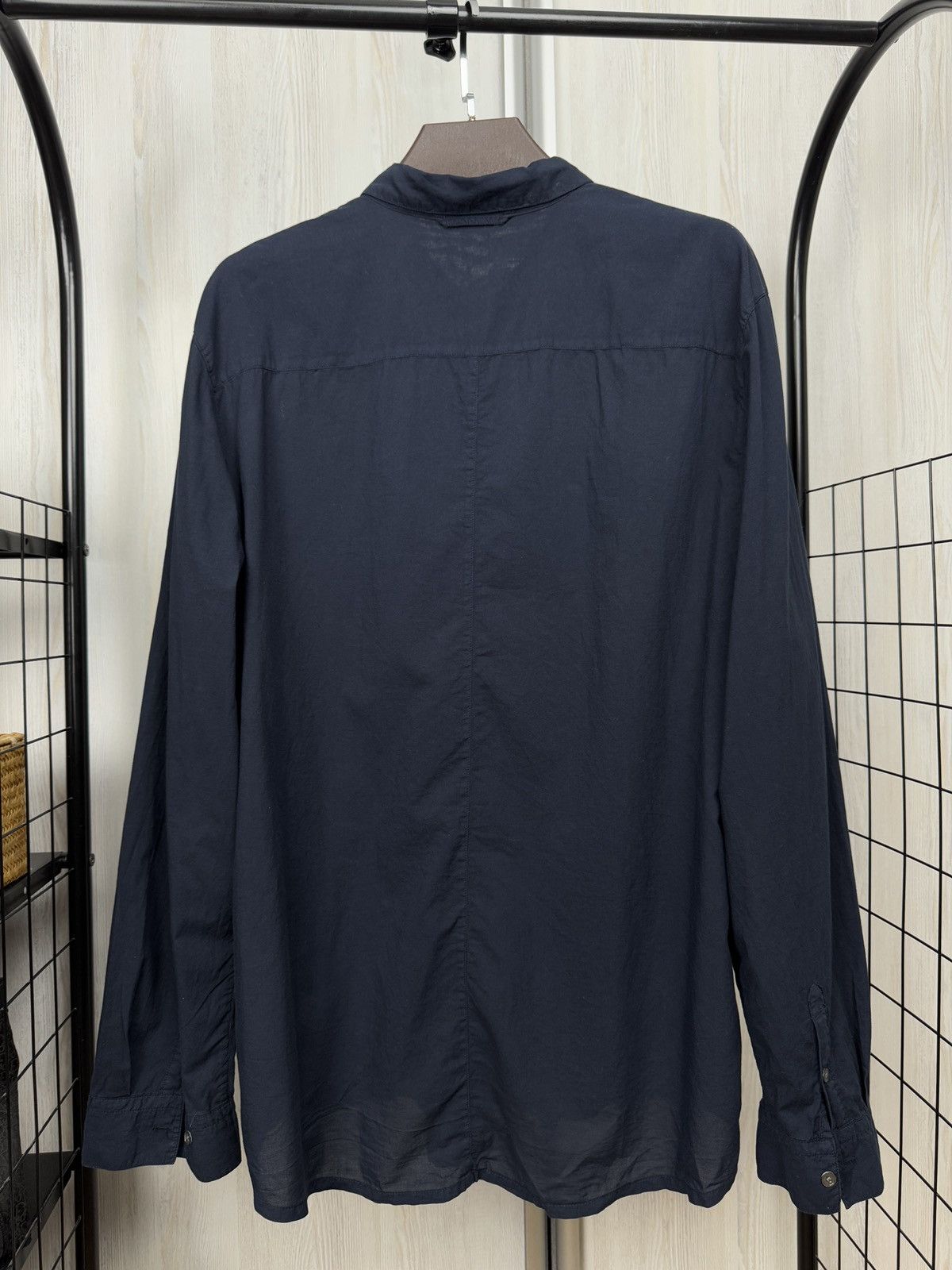 James Perse Standard James Perse solid navy blue vintage rare ls shirt Size US XXL / EU 58 / 5 - 4 Thumbnail