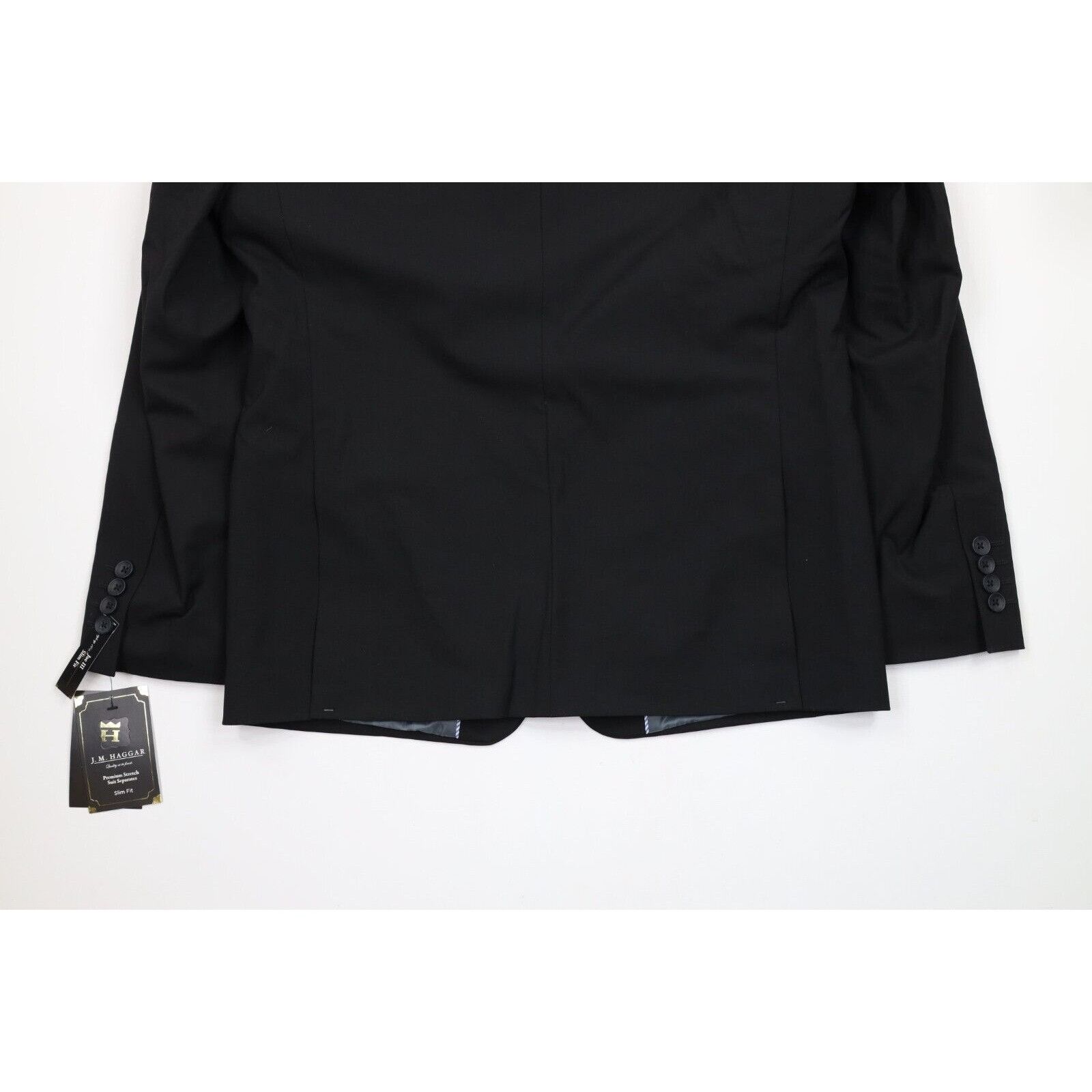 Vintage New Streetwear Slim Fit 2 Piece Stretch Wedding Suit Size 40S - 10 Thumbnail