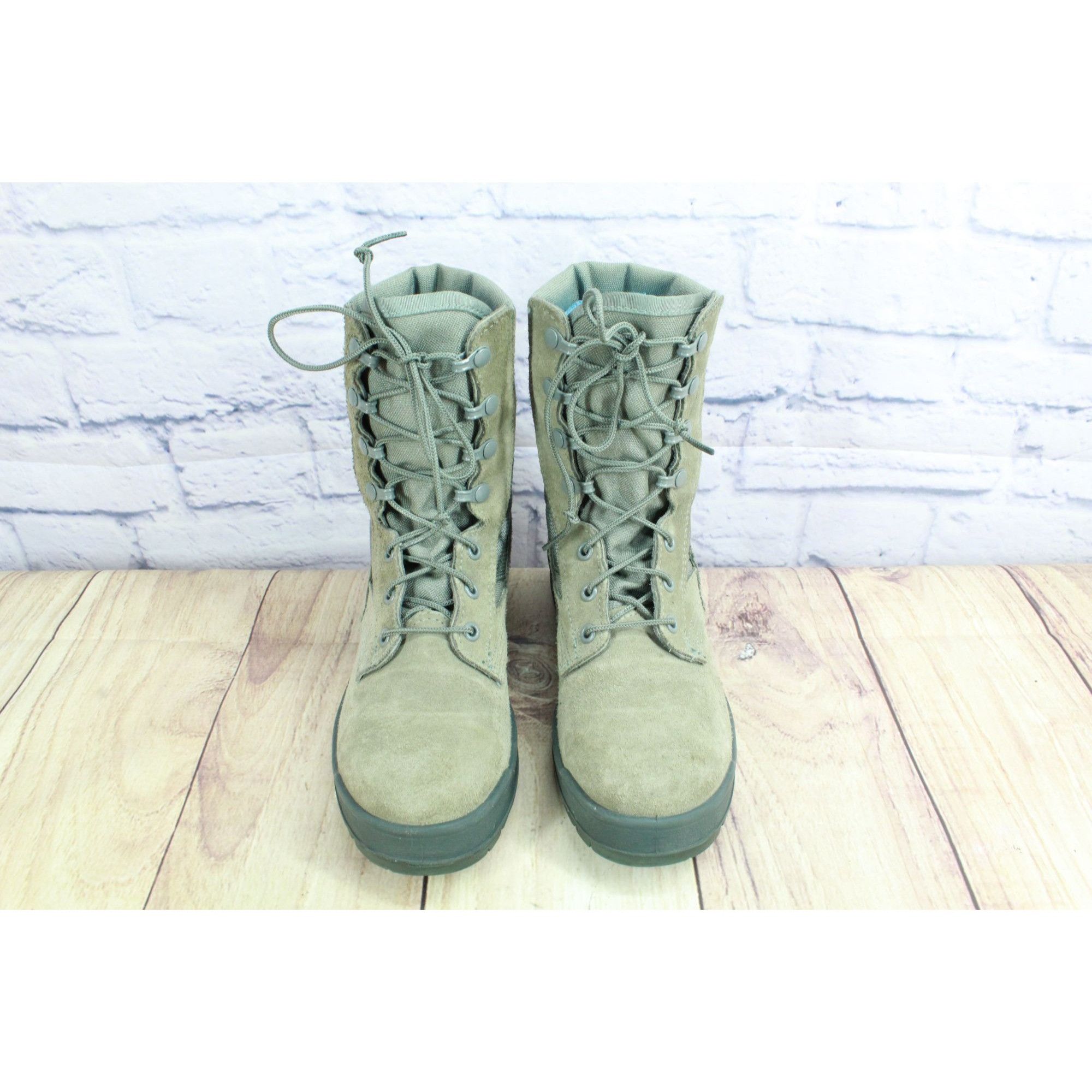 Other Sage Green Suede Military Combat Boots 5.5 W Size US 5.5 / EU 38 - 5 Thumbnail