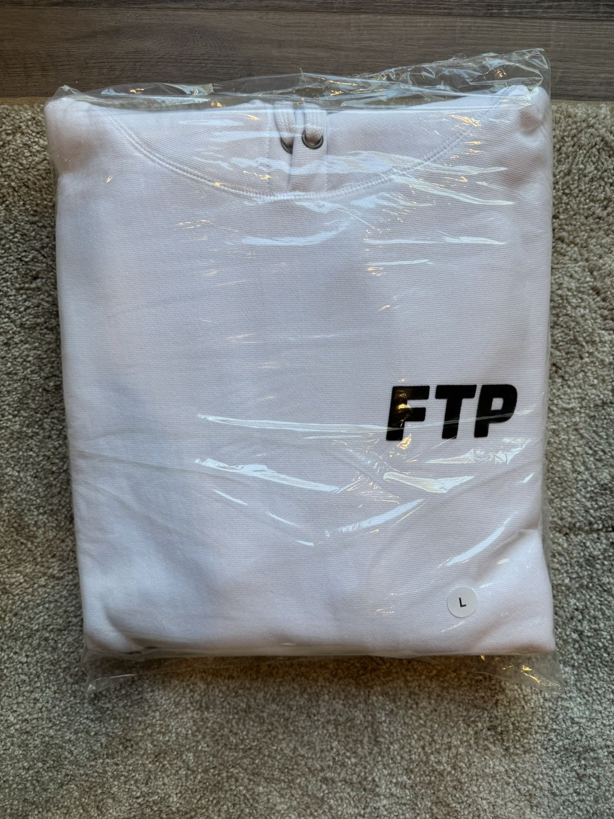 Fuck The Population FTP FLOCKED LOGO PULLOVER (WHITE) Size US L / EU 52-54 / 3 - 1 Thumbnail