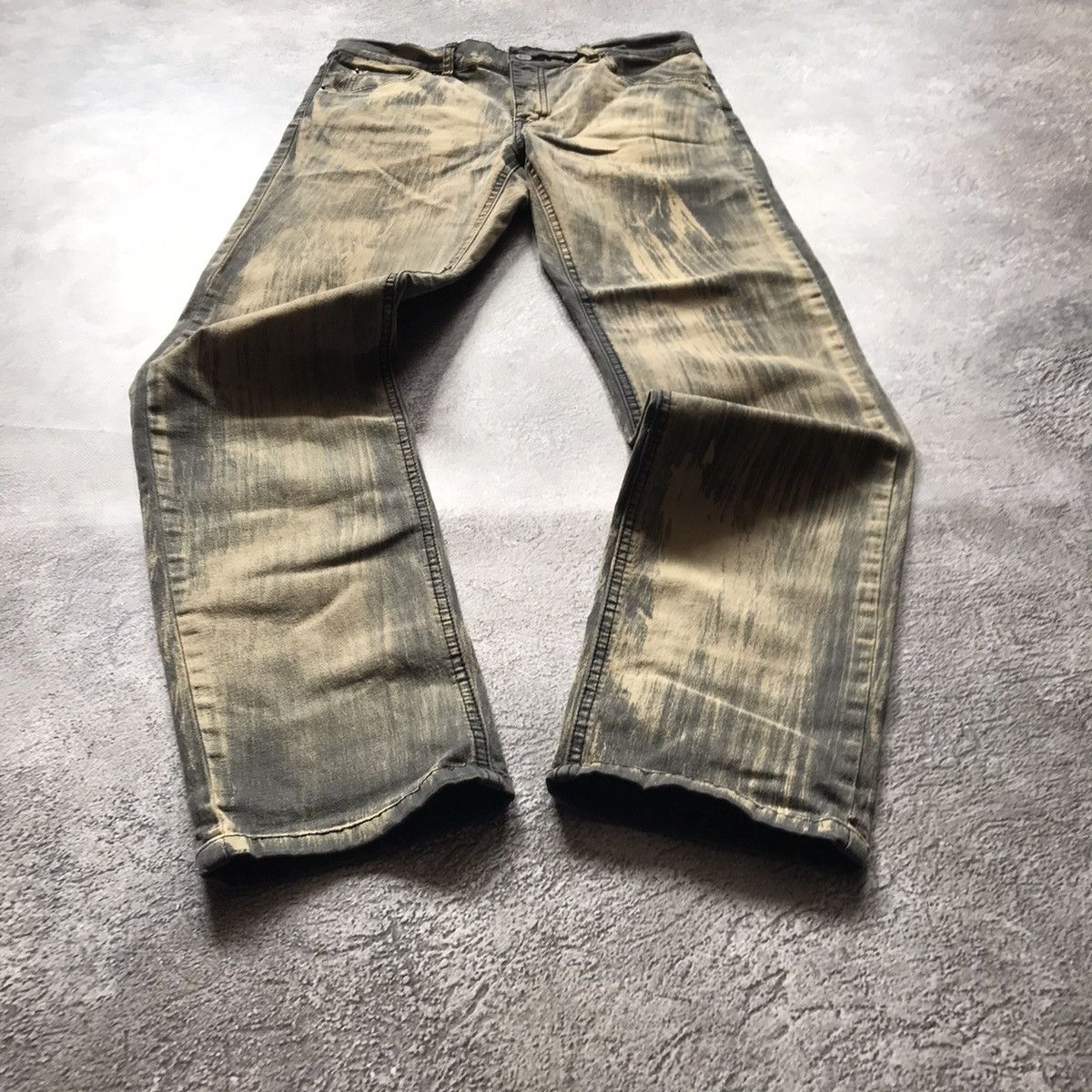Vintage Vintage Y2K Baggy Distressed Flared Jeans Grunge Skate 31 Size US 31 - 1 Thumbnail