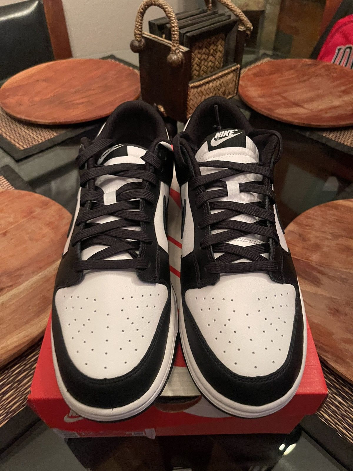 Nike Nike Dunk Low “Panda” Size US 12 / EU 45 - 2 Thumbnail