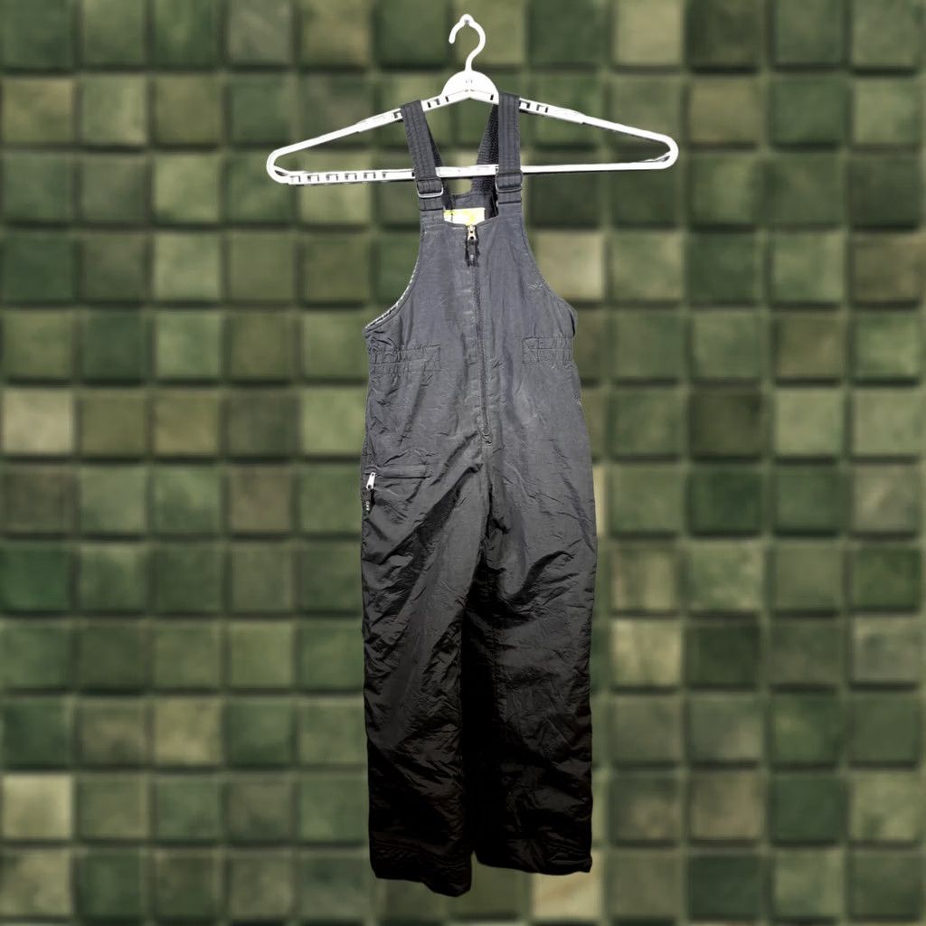 Gloverall Expo Bib Overall Women's M Black Workwear Front Zip Wide-Leg Outdoor Pockets Size 32" / US 10 / IT 46 - 1 Thumbnail