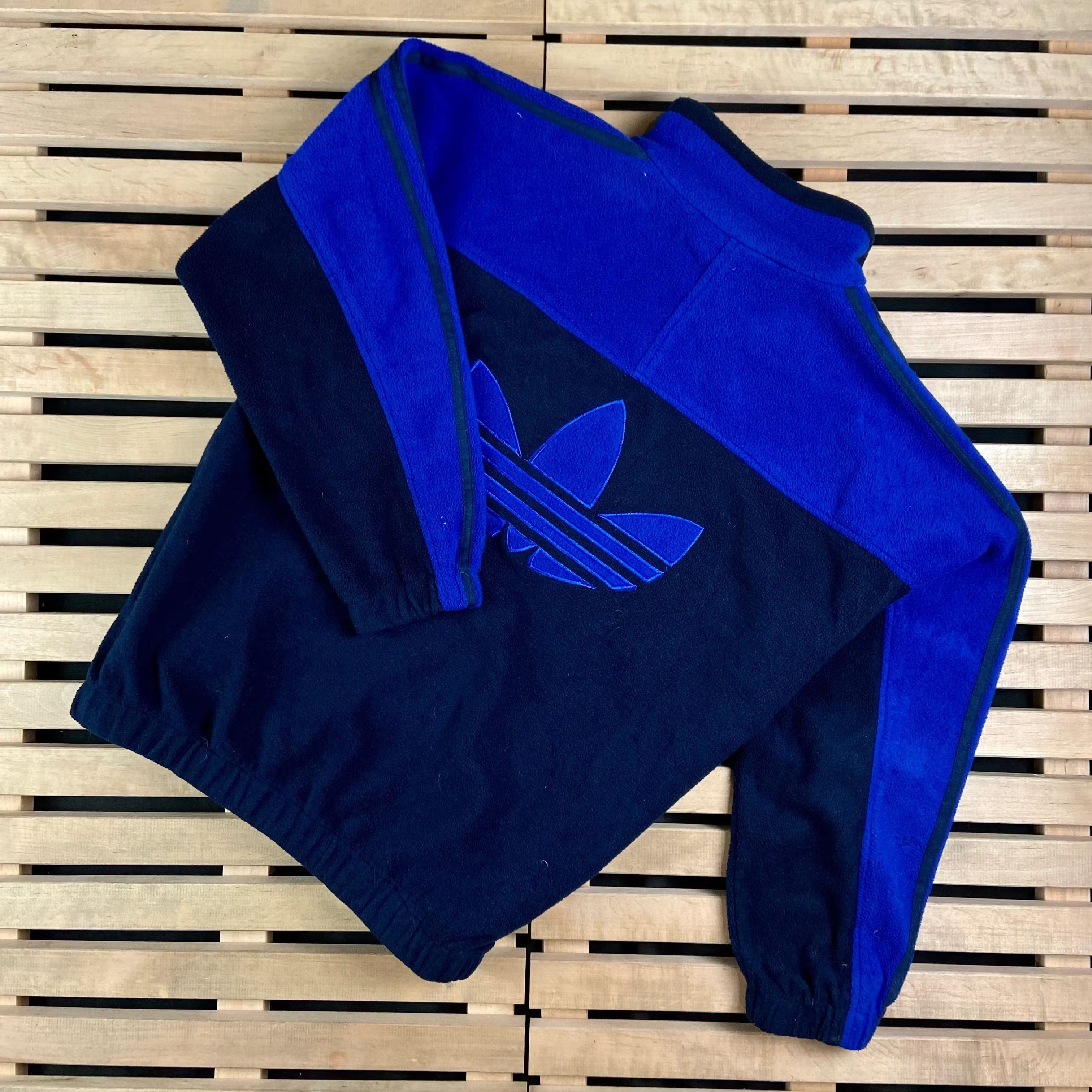 Adidas × Vintage Mens Fleece Jacket Adidas Originals Vintage Size XS Size US XS / EU 42 / 0 - 6 Thumbnail