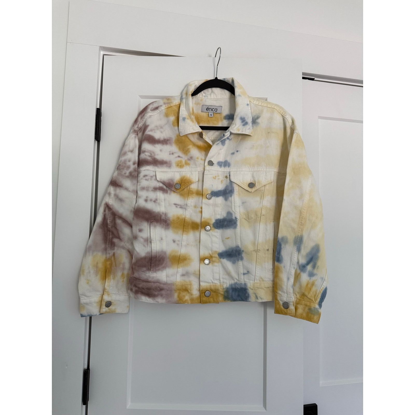 ETICA $175 New Etica June Denim Tie Dye Jacket - Small Size S / US 4 / IT 40 - 5 Thumbnail