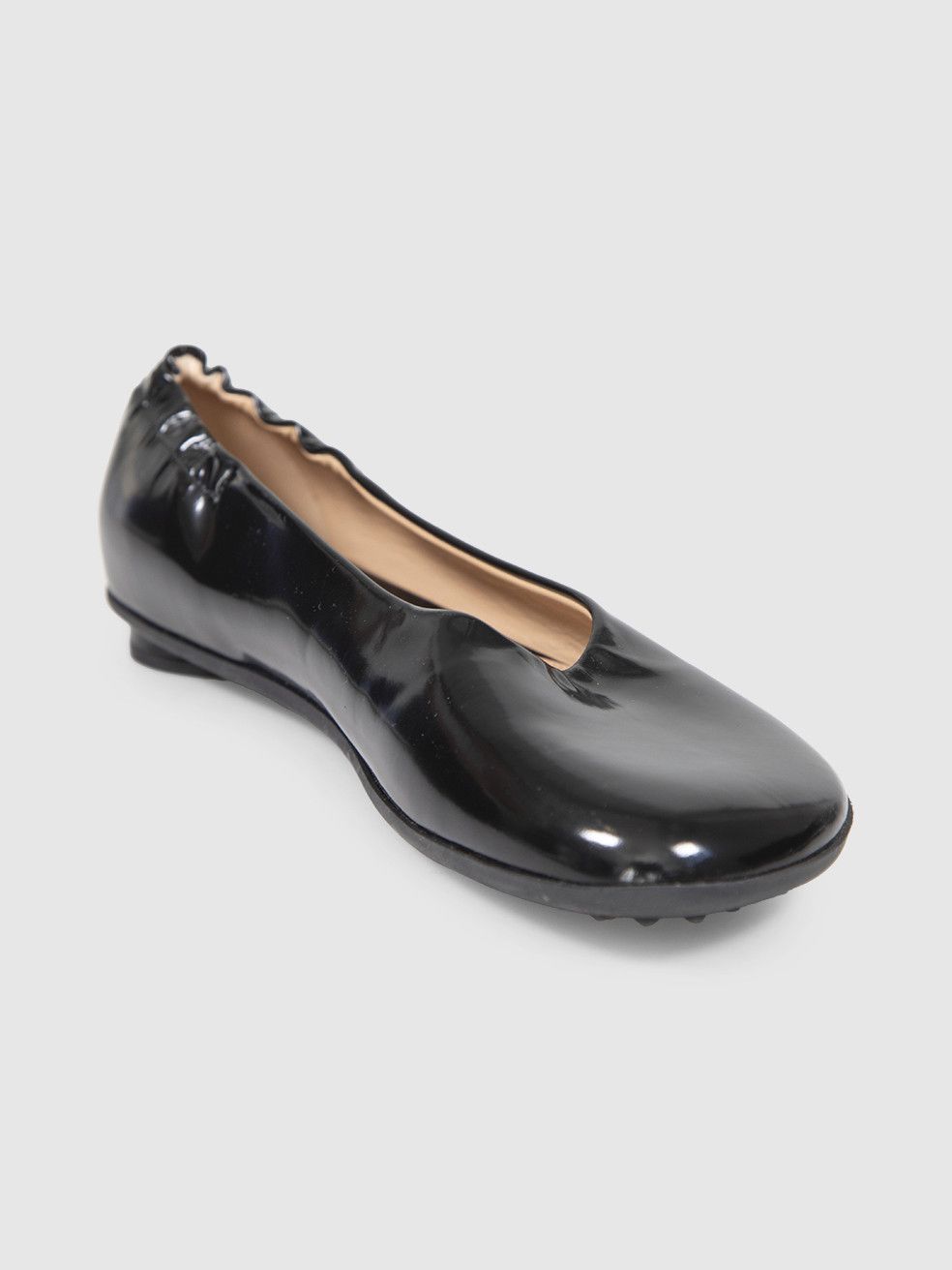 Bottega Veneta Black Patent Atomic Ballet Flats Size US 8 / IT 38 - 1 Thumbnail