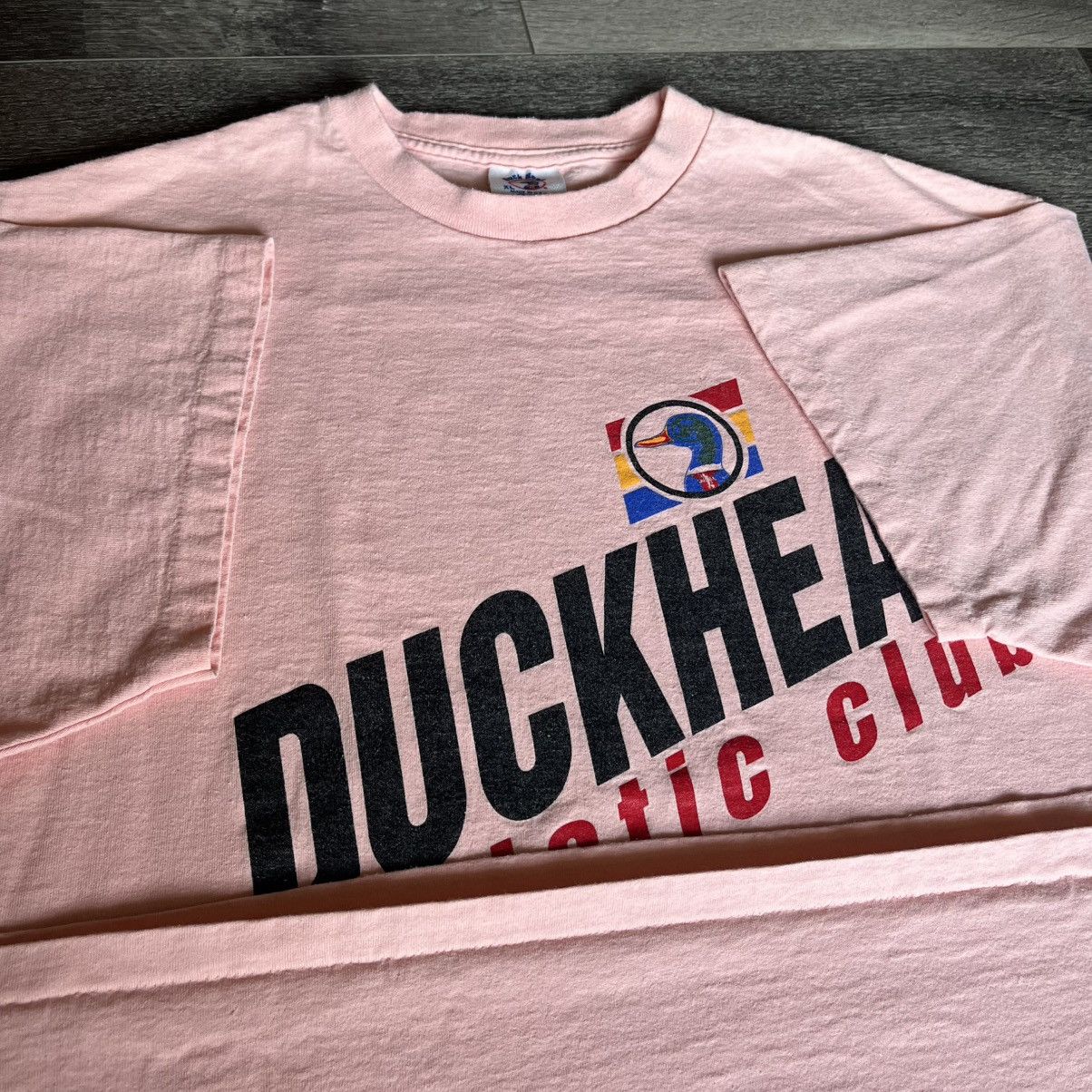 Duck Head × Vintage Vintage 1990s Duck Head Athletic Club Graphic Logo T Shirt Size US XL / EU 56 / 4 - 3 Thumbnail