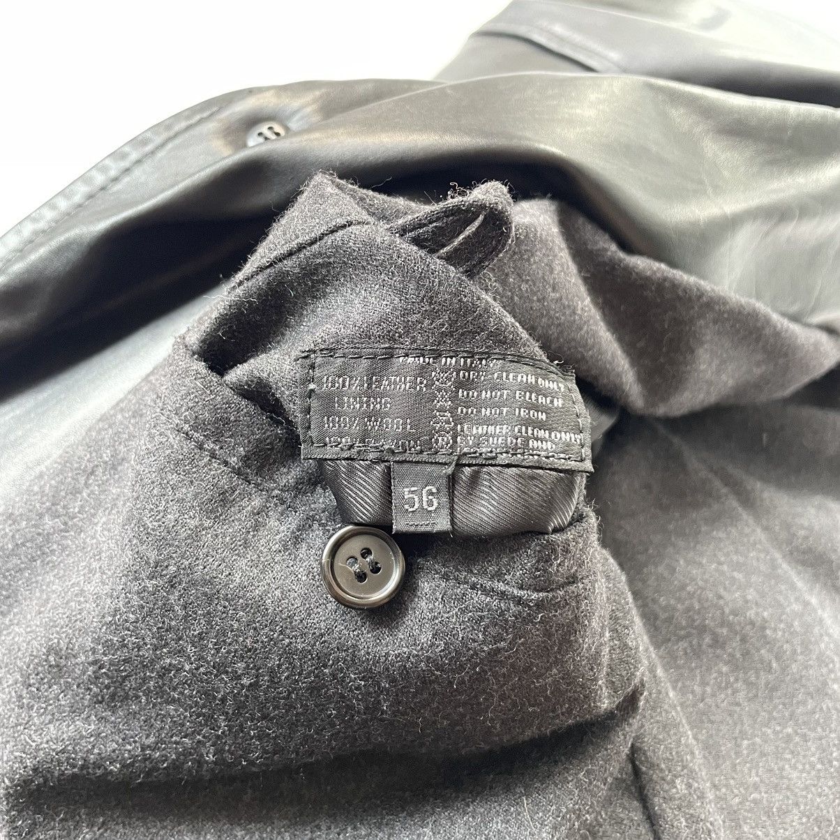 Prada A/W 2000 Black Leather Overcoat Size US XL / EU 56 / 4 - 11 Thumbnail