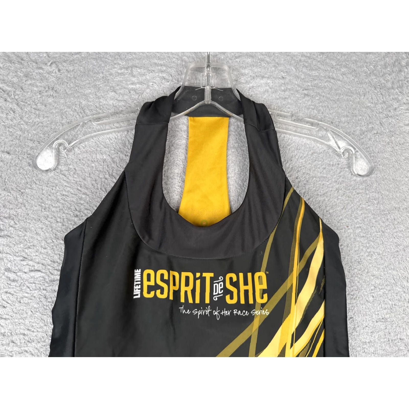 Esprit DNA-Moxie Cycling Tank Top Womens Medium Black Esprit De She Race Jersey Pockets Size M / US 6-8 / IT 42-44 - 4 Thumbnail