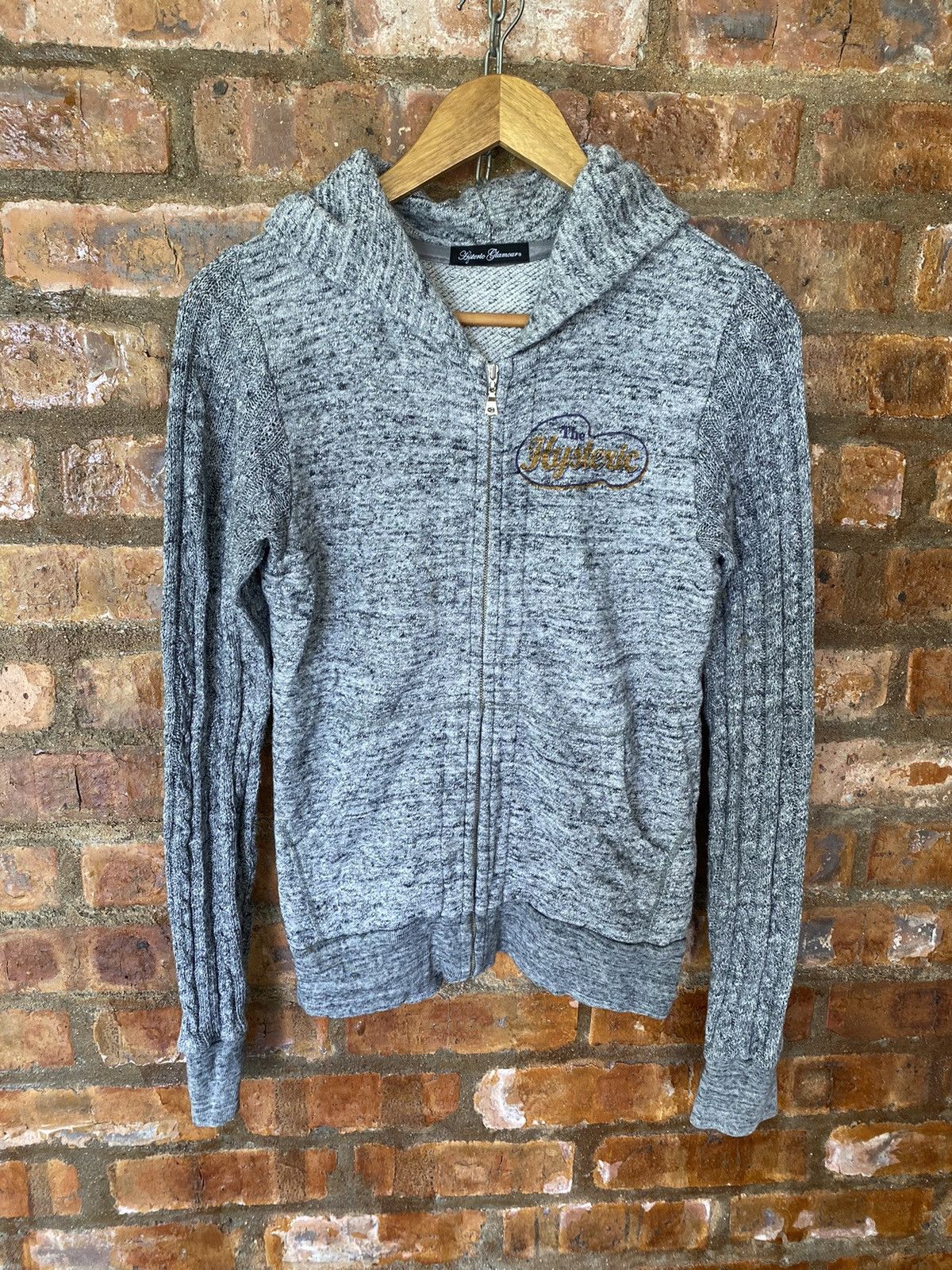Hysteric Glamour Hysteric Glamour Blend Hybrid sleeve knit hoodie Size S / US 4 / IT 40 - 2 Thumbnail