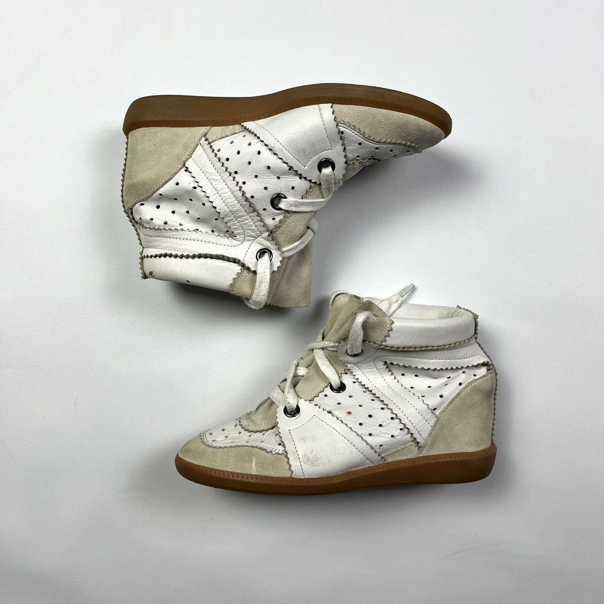 image of Isabel Marant Vintage High Sneakers Women’S in White, Women's (Size 7)