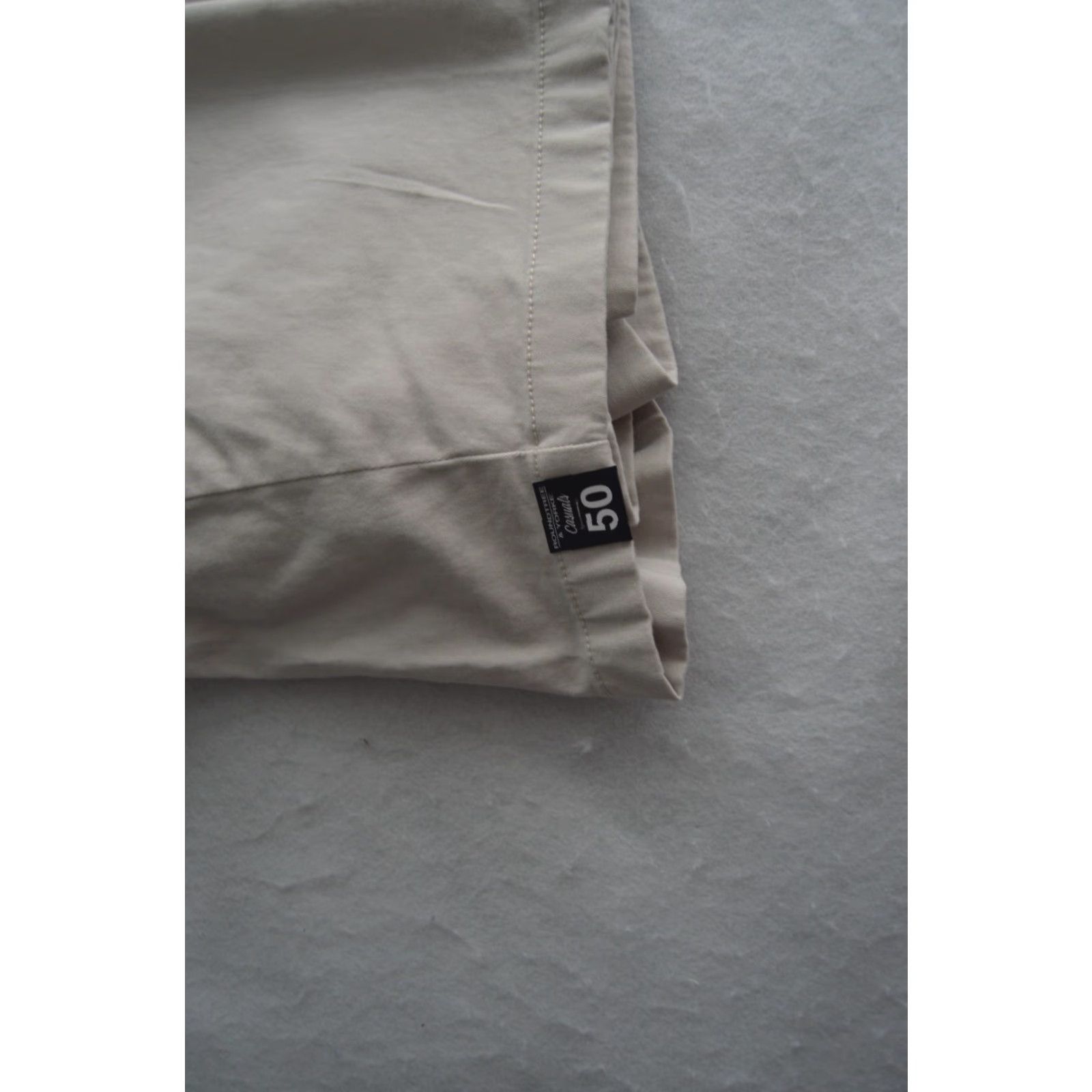Roundtree & Yorke NWT Roundtree & Yorke Casuals Shorts Big Men's Stone 50/9" Chino Stretch Canvas Beige Front Pockets Flat Front 9 in Inseam Size US 34 / EU 50 - 3 Thumbnail