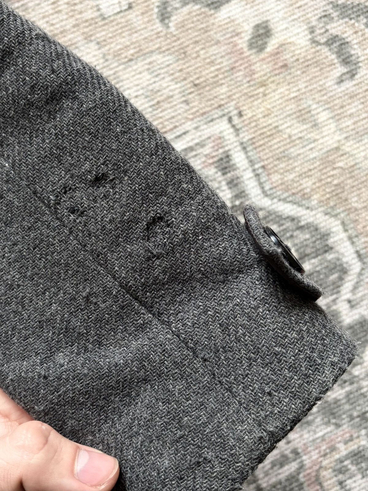 Burberry Burberry Brit Grey Wool Coat Size XS / US 0-2 / IT 36-38 - 4 Thumbnail