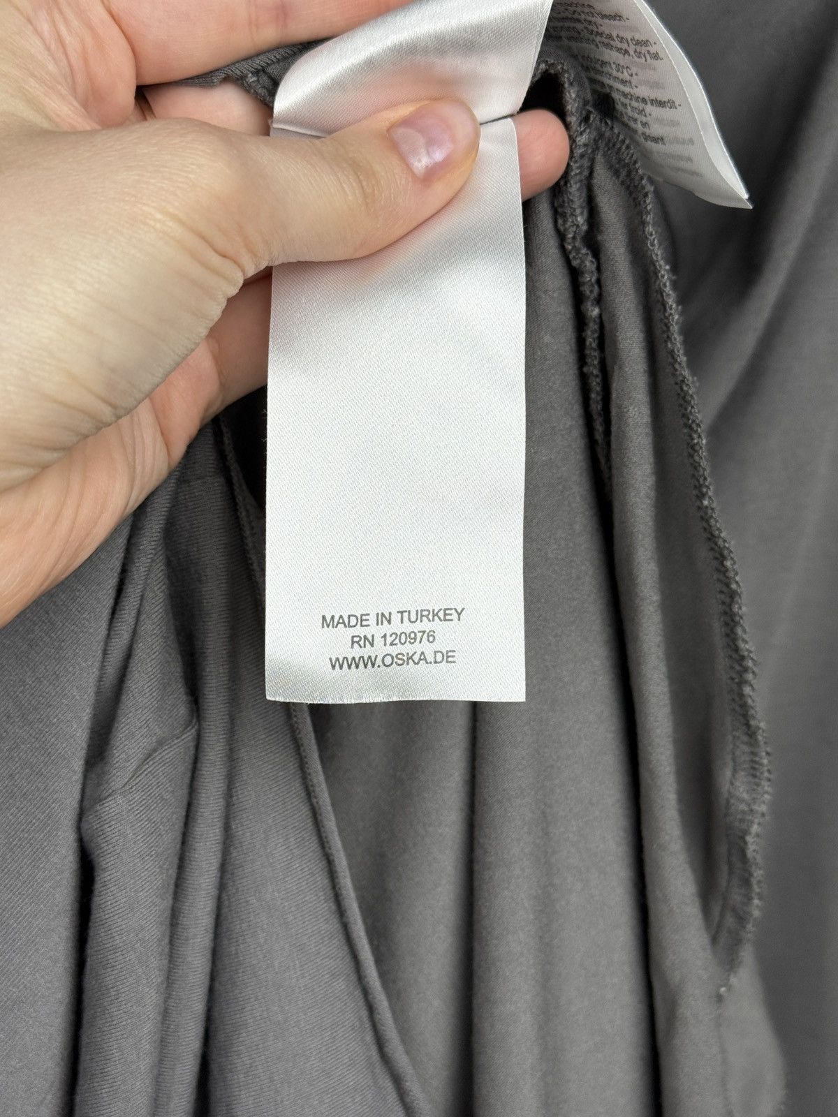 OSKA OSKA Grey Viscose Comfort Fit midi dress avant garde sz 3 Size L / US 10 / IT 46 - 12 Thumbnail