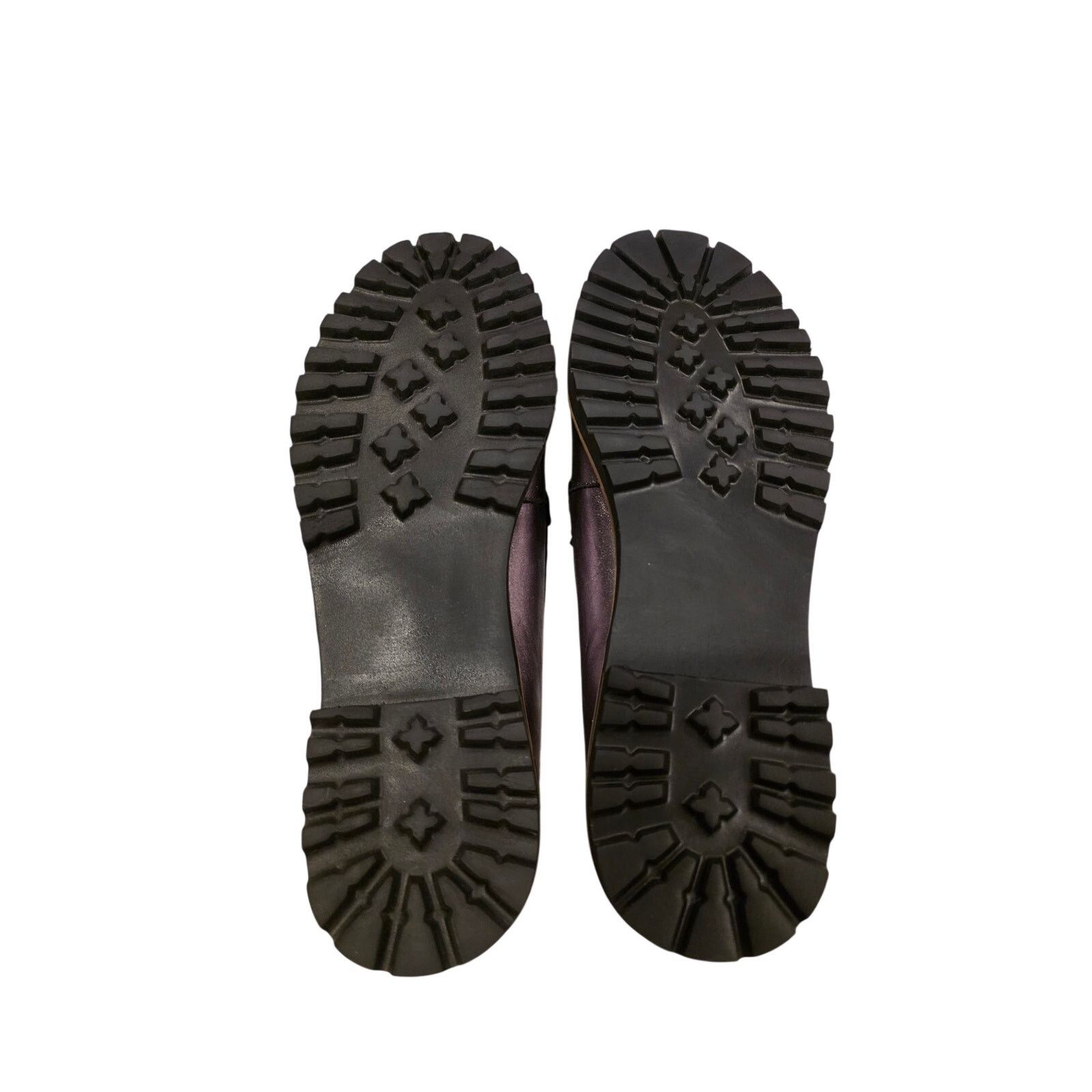 Globe-Trotter Trotters Metallic Pewter Lug Sole Loafers Womens 8 Size US 8 / IT 38 - 9 Thumbnail