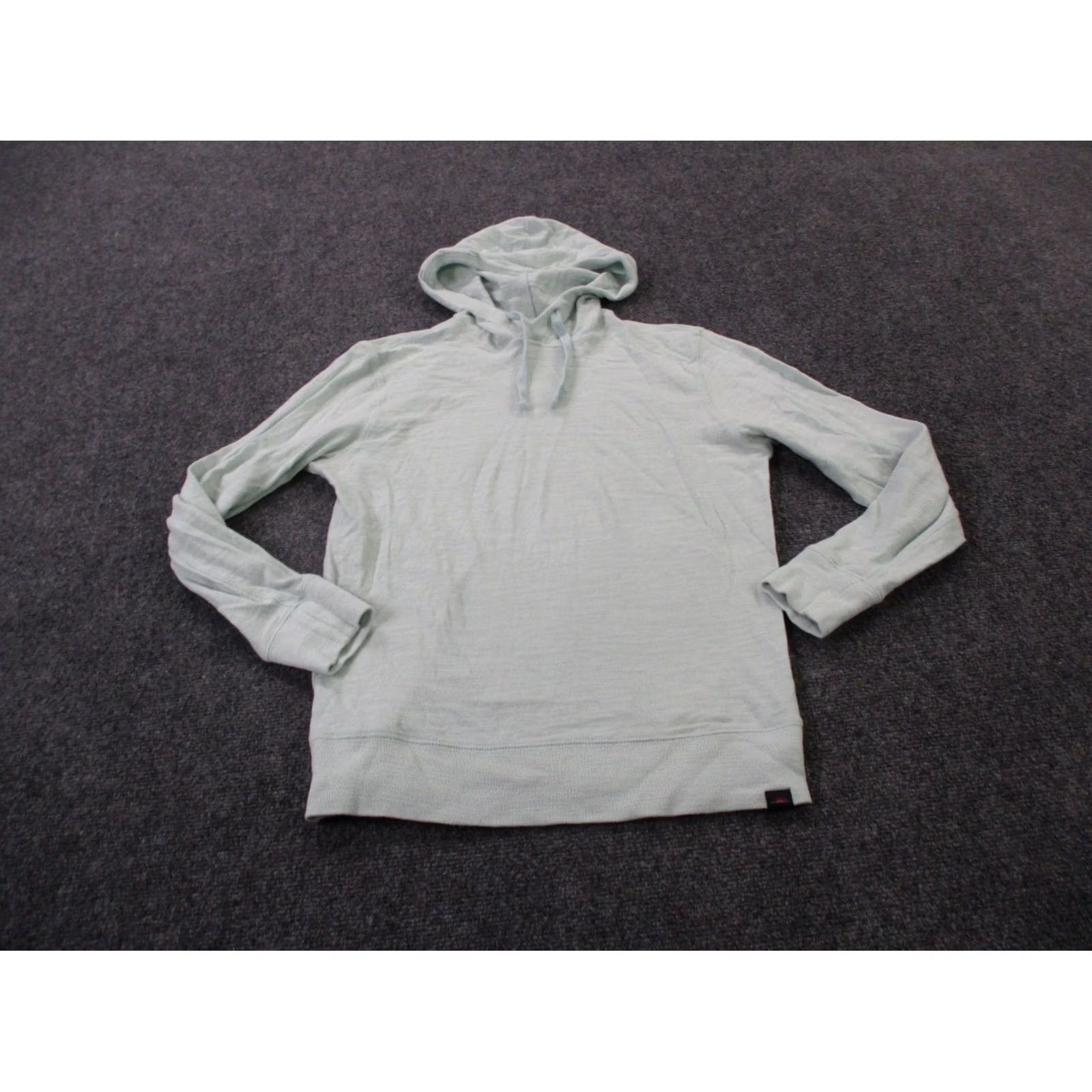 Faherty Faherty Hoodie Womens S Green Logo Pullover Knit Cotton Hooded Pockets V-Neck Casual Activewear Modern Outdoor Size S / US 4 / IT 40 - 2 Thumbnail