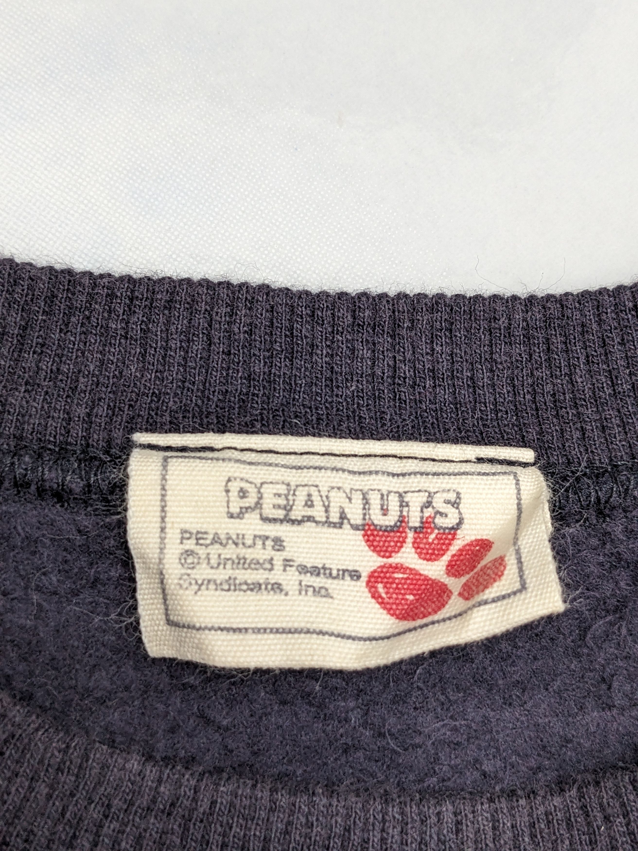 Peanuts Vintage 90s Peanuts Snoopy Navy Blue Crewneck Size US M / EU 48-50 / 2 - 11 Thumbnail