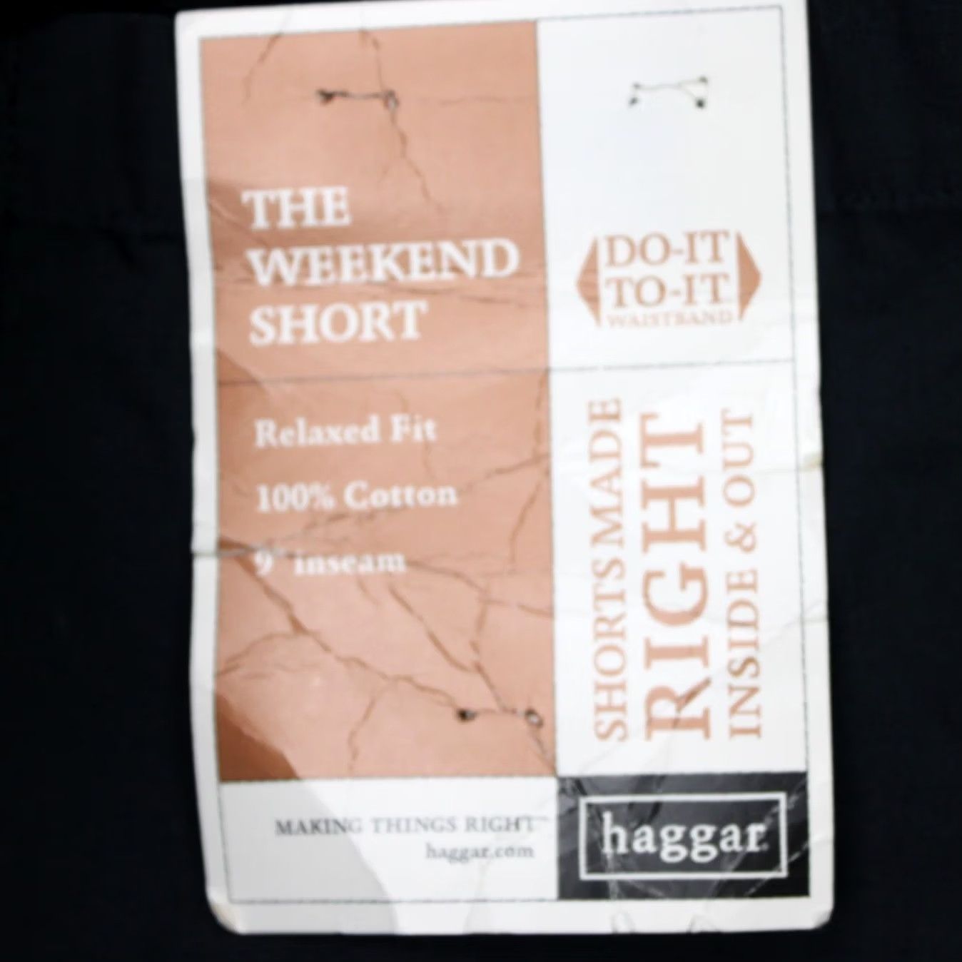 Haggar Haggar Navy Blue Chino Shorts 34 Men NWT 9" Inseam Flat Front Pockets Regular Fit Casual Microfiber Cotton Polyester Size US 34 / EU 50 - 7 Thumbnail