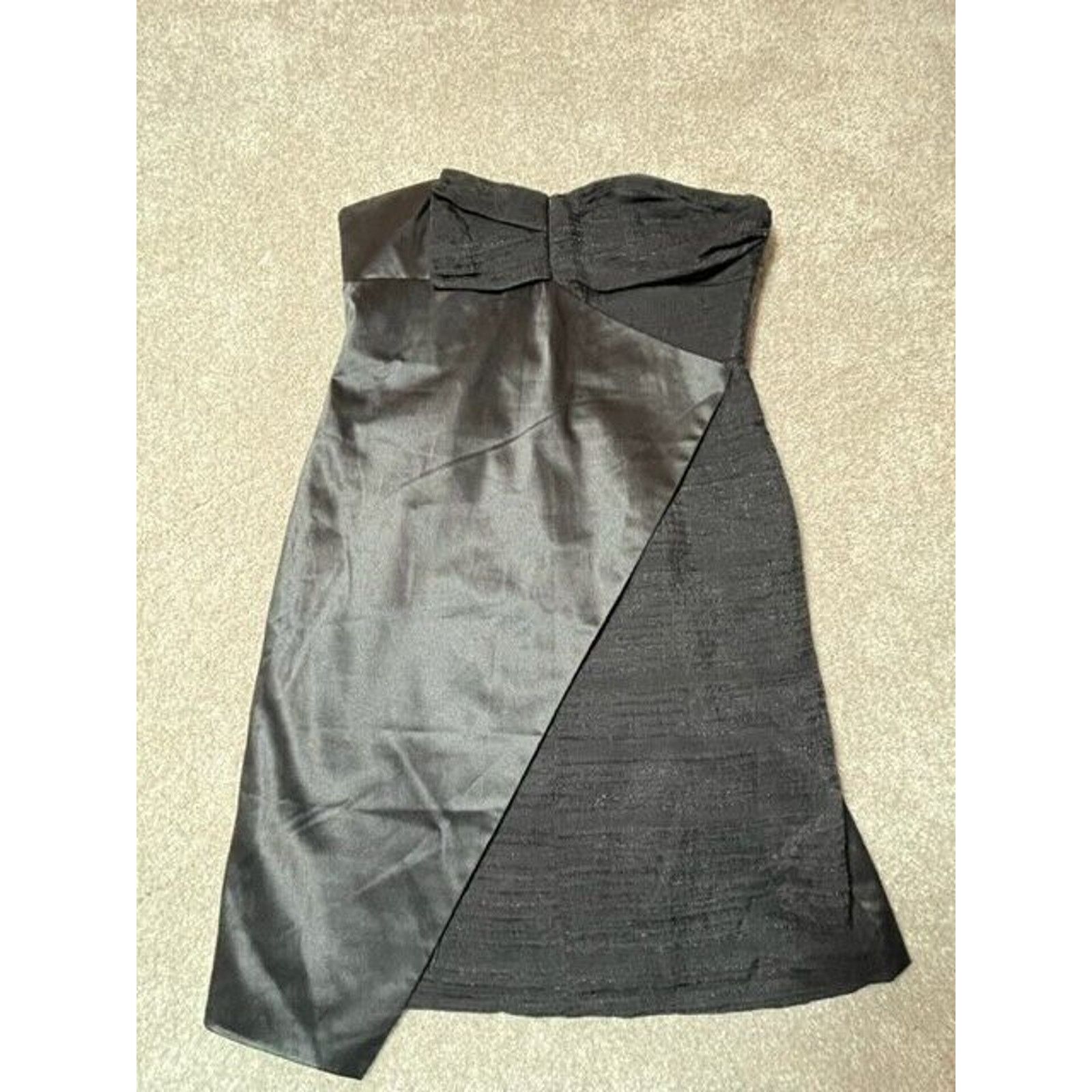 Other BCBGeneration Y2K Dress 8 Fit Flare Asymmetric Lined Black Size M / US 6-8 / IT 42-44 - 3 Thumbnail