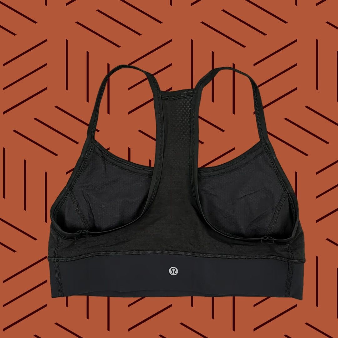 Lululemon Lululemon Sports Bra Womens Size 10-12 Black Racerback Workout Yoga Gym Running Size ONE SIZE - 1 Thumbnail