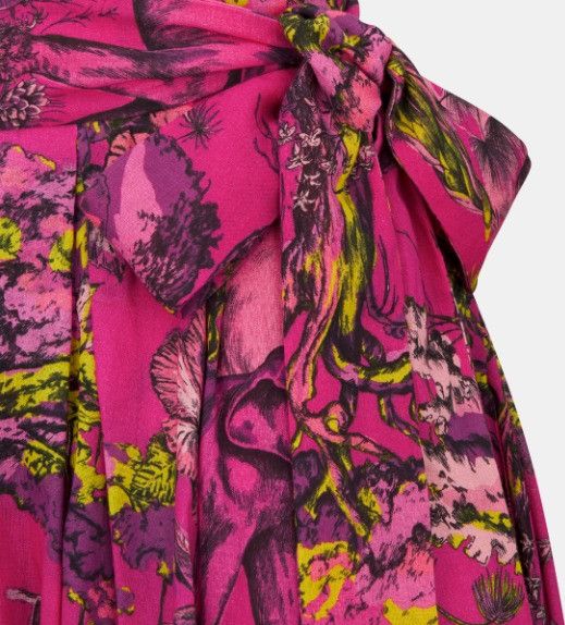 Dior o1w1db10824 Mid-Length Pleated Skirt in Multicolor Size 26" / US 2 / IT 38 - 3 Thumbnail