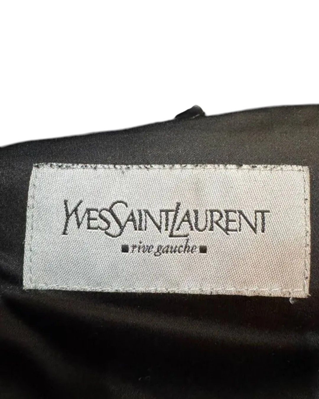 Yves Saint Laurent RIVE GAUCHE SHEARLING LINING LEATHER BOMBER JACKET Size US M / EU 48-50 / 2 - 6 Thumbnail