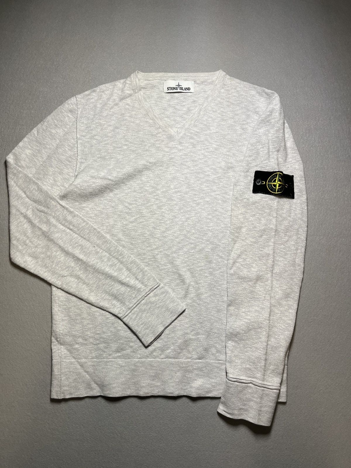 Stone Island Knit V Neck Style Sweater