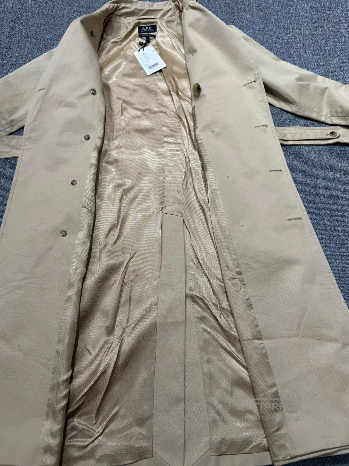 A.P.C. A.P.C. Classic Double-Breasted Trench Coat. Size XXS / US 00 / IT 34 - 4 Thumbnail