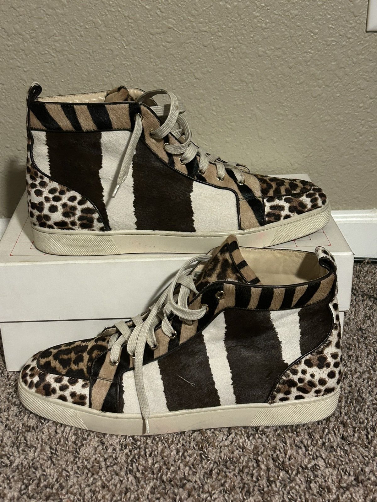 Christian Louboutin Christian Louboutin Rantus Orlato Pony High Top Grailed