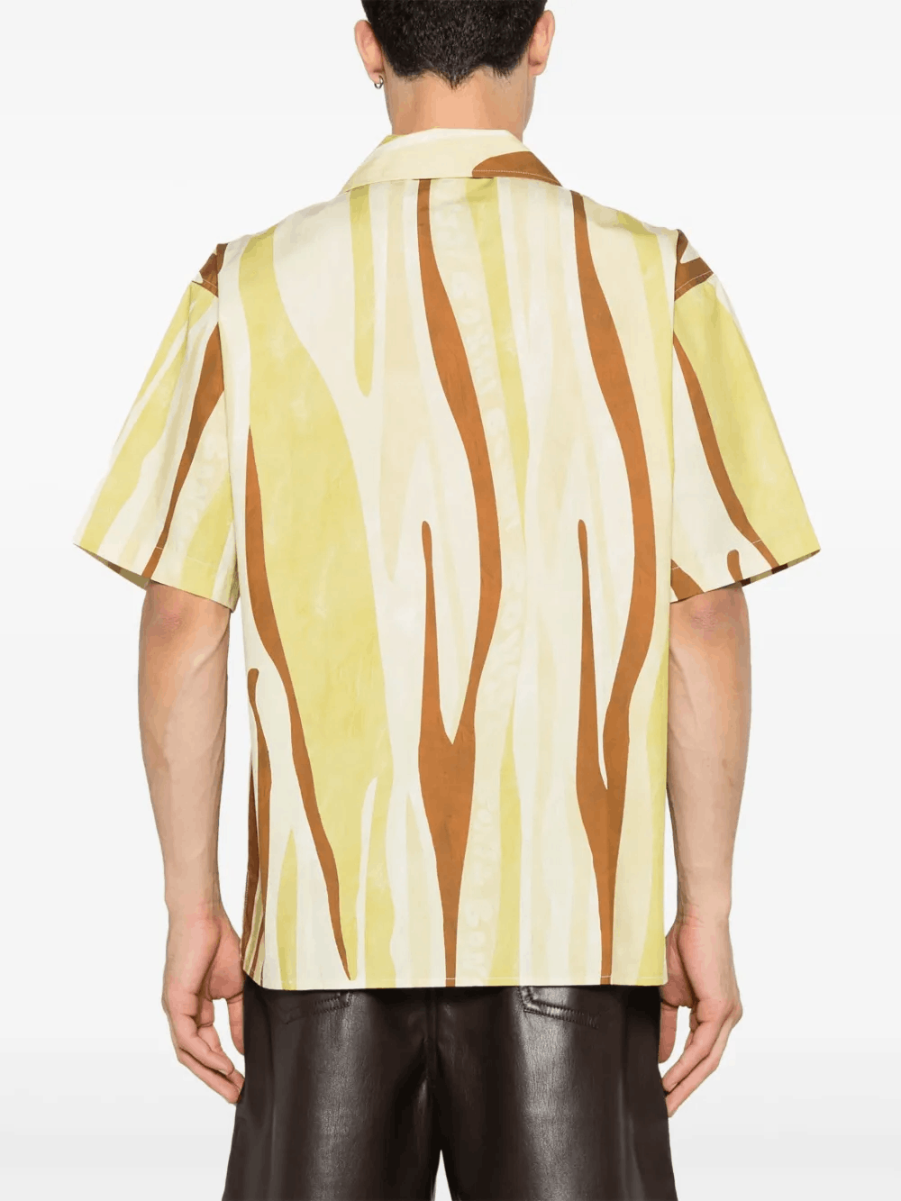 Other Men’s Yellow Abstract-Print Shirt – Short-Sleeve Button-Up Size US M / EU 48-50 / 2 - 2 Thumbnail