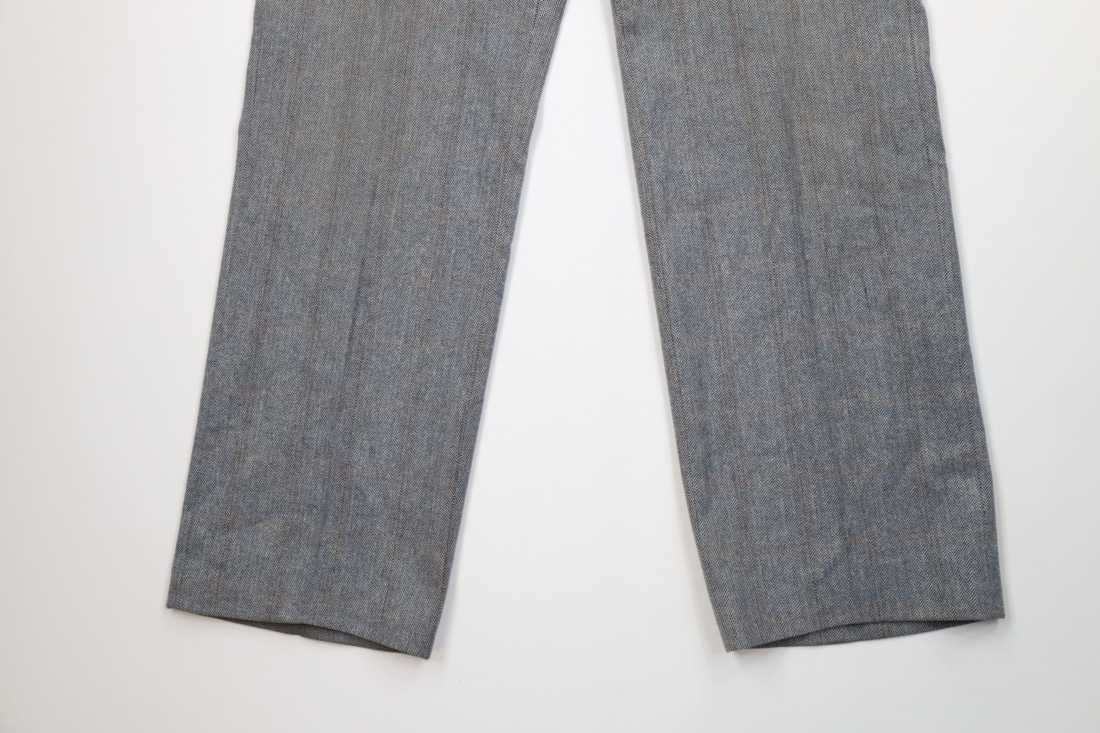 Vintage Vintage 60s 70s Streetwear Herringbone Bell Bottoms Pants Size US 38 / EU 54 - 4 Thumbnail