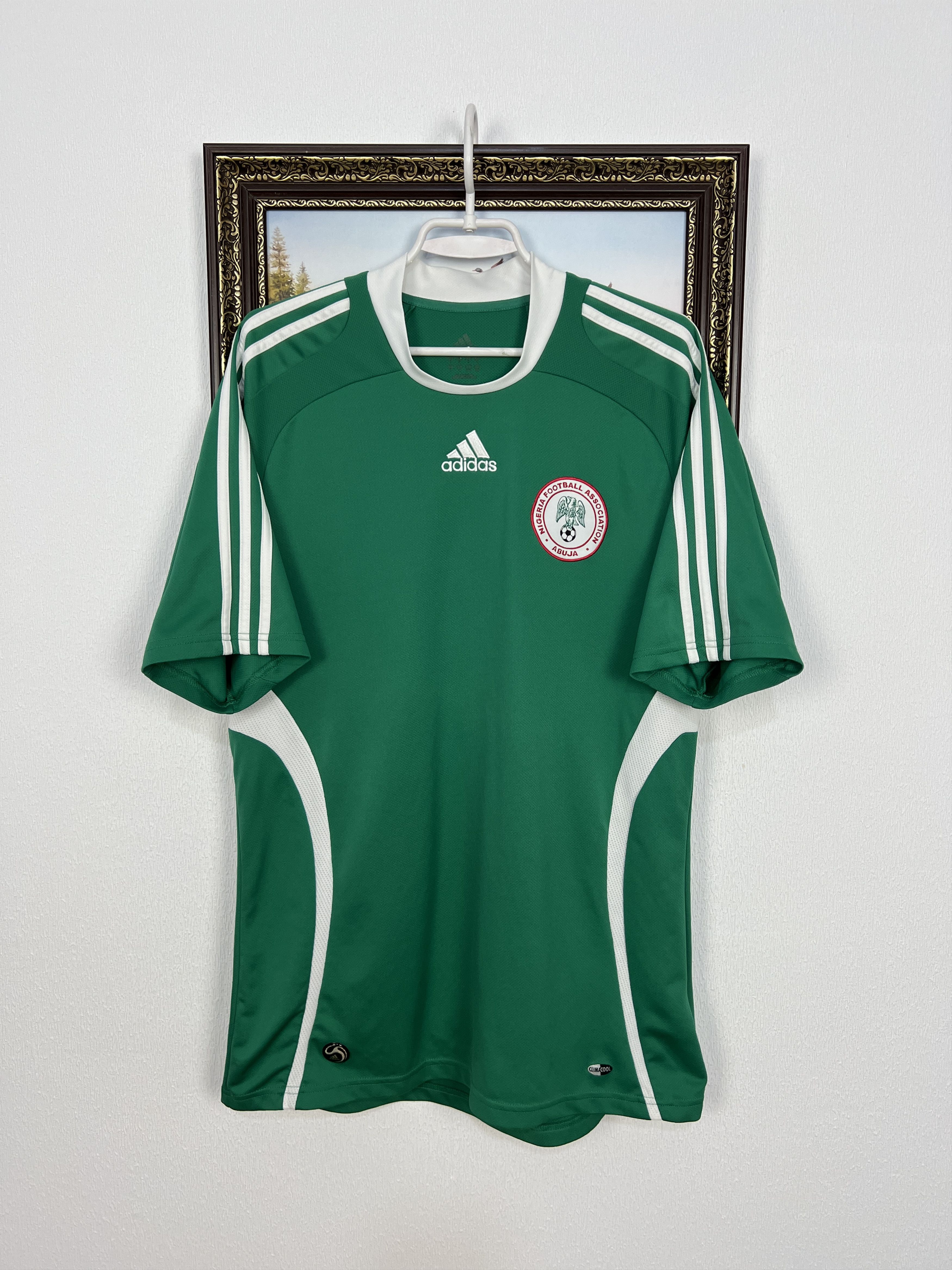 Adidas Nigeria Home football shirt 2005 Soccer #10 Mikel Adidas Size US L / EU 52-54 / 3 - 1 Thumbnail