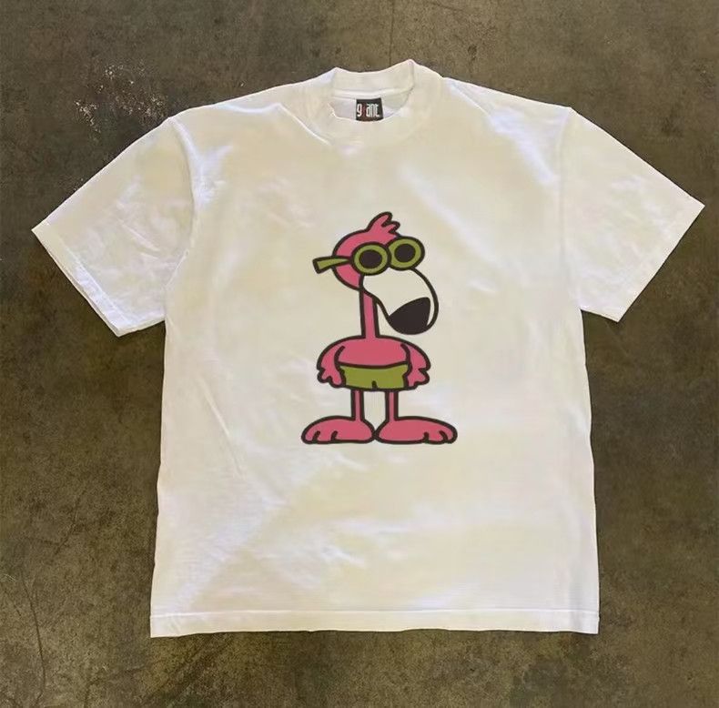 Japanese Brand × Vintage Flamingo pattern casual vintage cotton t-shirt Size US L / EU 52-54 / 3 - 1 Thumbnail