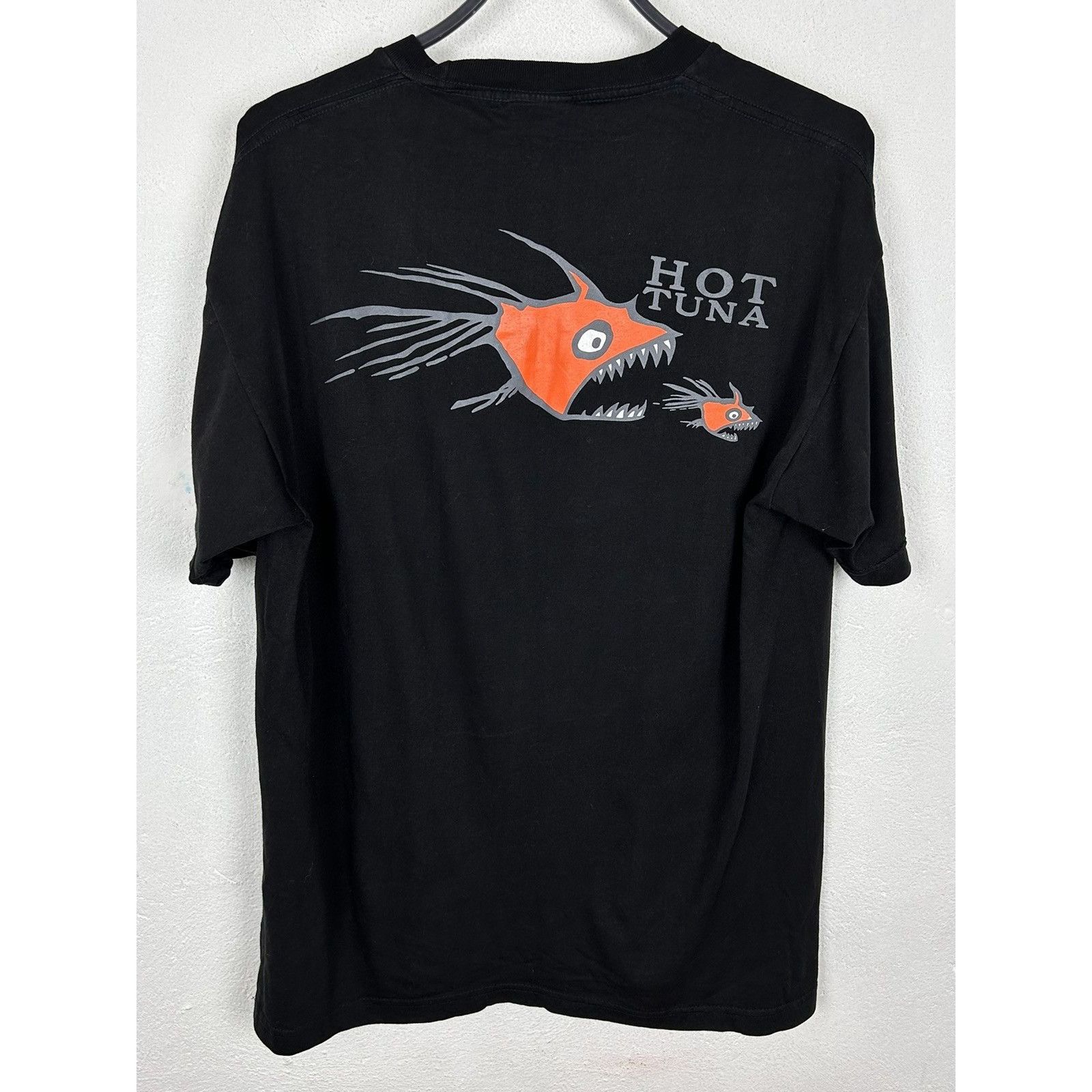 Hot Tuna 90s Vintage Hot Tuna Big Piranha Logo Surfing T-Shirt Size US M / EU 48-50 / 2 - 1 Thumbnail