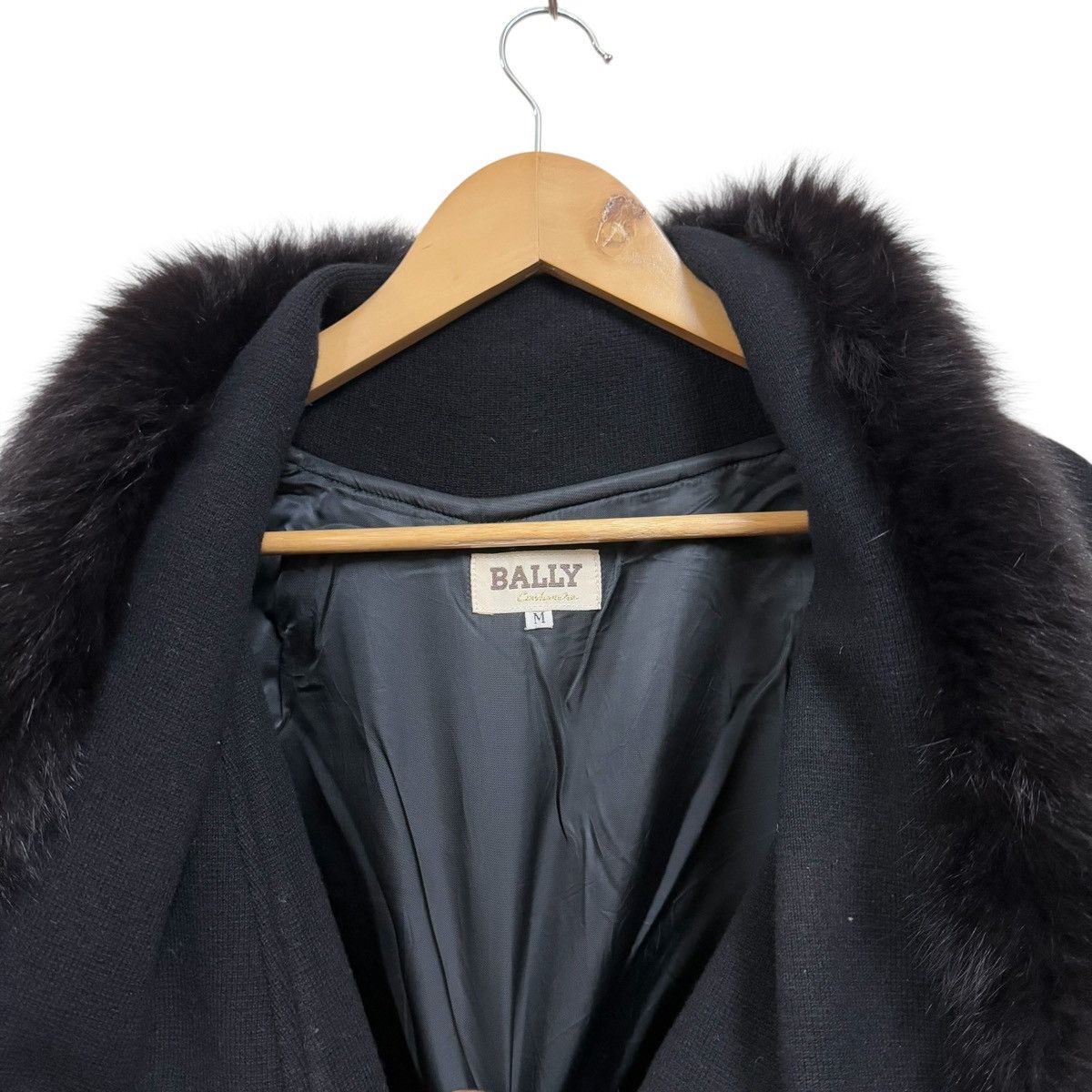Bally Bally Cashmere Faux Fur Trim Coat Jacket Size L / US 10 / IT 46 - 9 Thumbnail