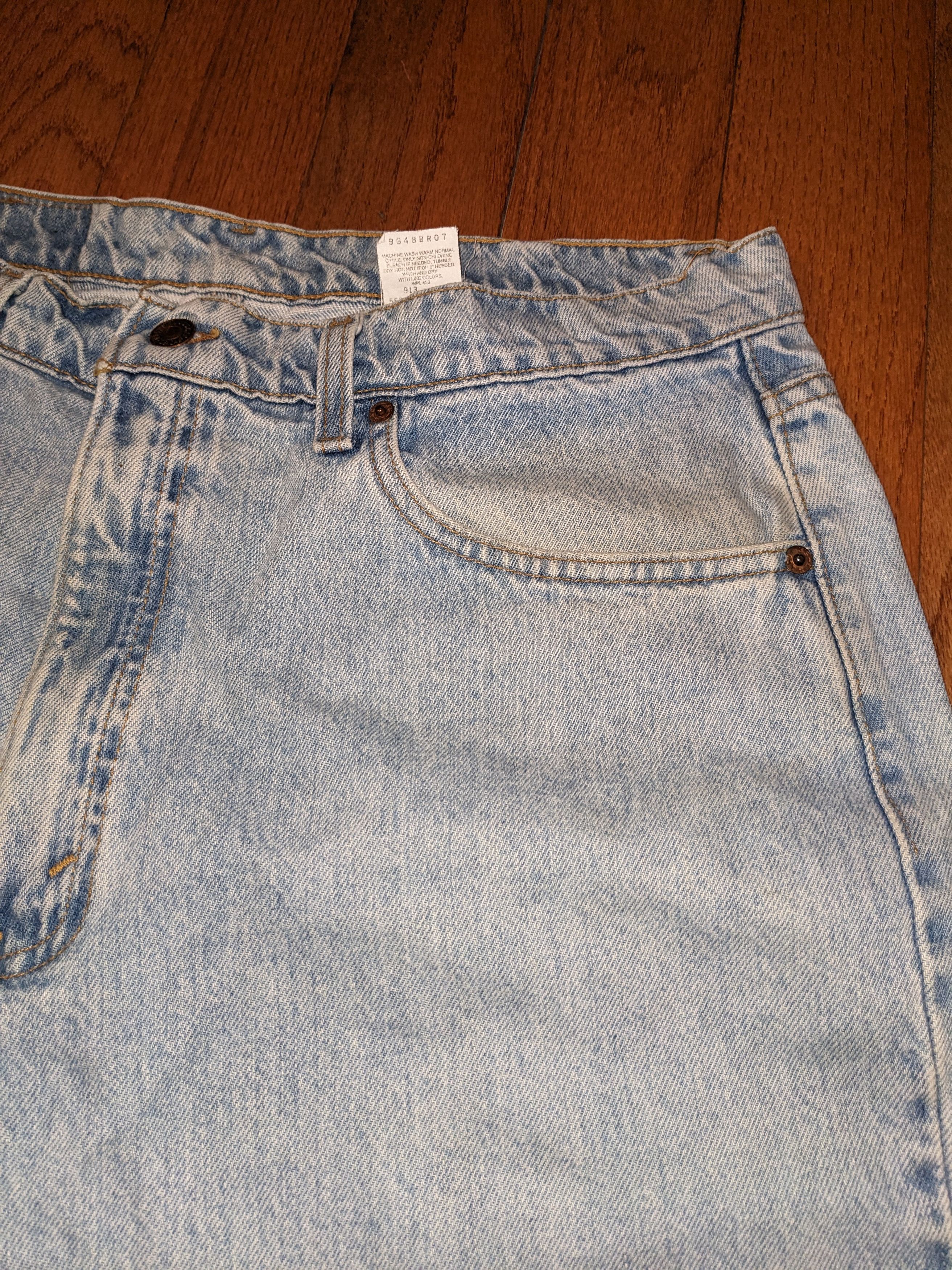Levi's × Vintage Vintage 90s Levi's 550 38 x 30 Blue Denim Jeans Size US 38 / EU 54 - 10 Thumbnail