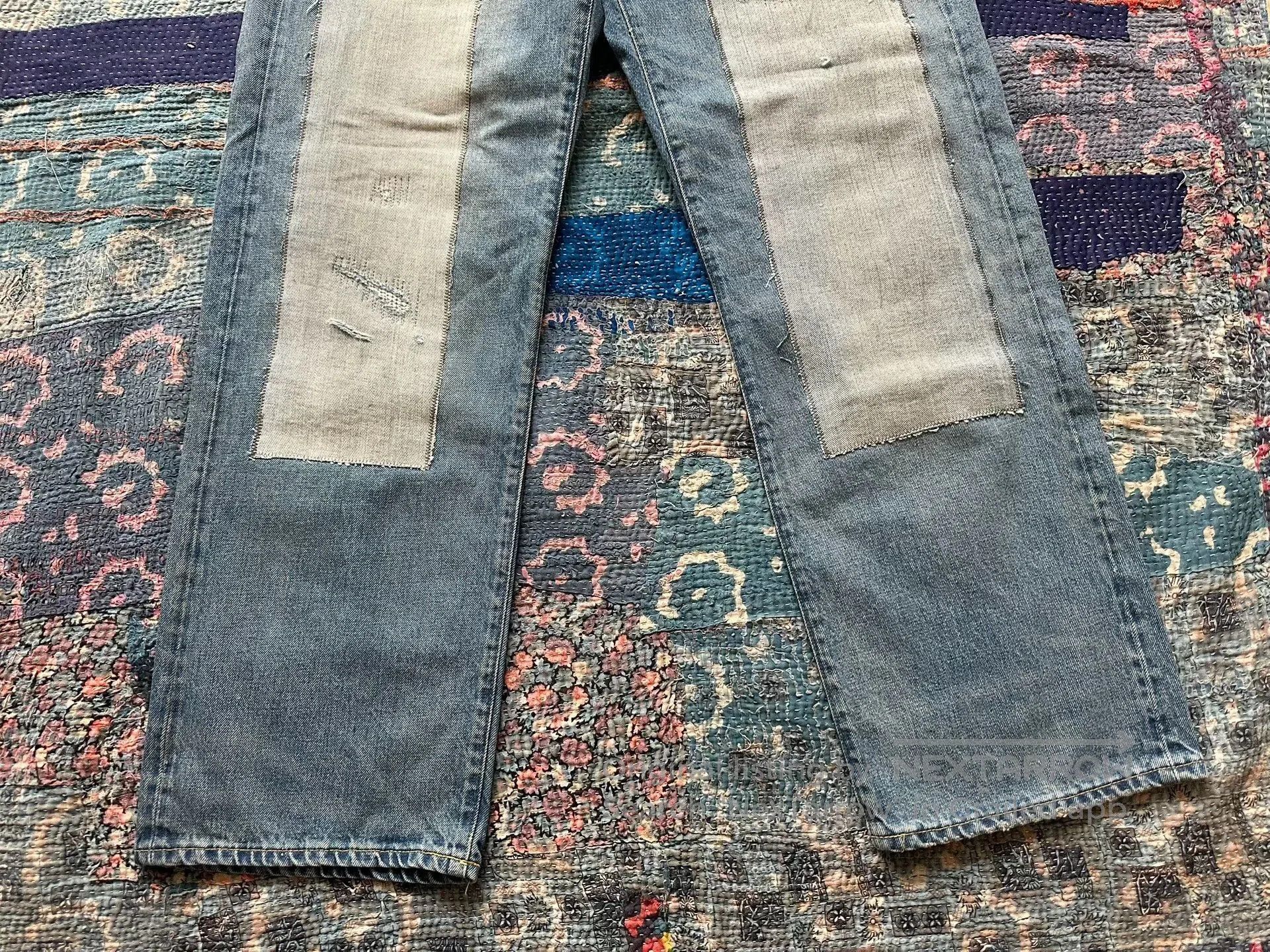 RRL Ralph Lauren RRL Patchwork Vintage Denim Pants. Size US 32 / EU 48 - 5 Thumbnail