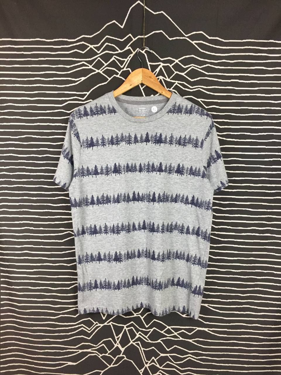 Old Navy × Vintage Old Navy Fir Tree All Over Print Soft Wash Tee Size US M / EU 48-50 / 2 - 1 Thumbnail