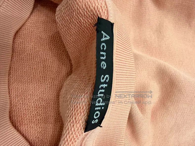 Acne Studios Acne Studios Pink Smiley Hoodie Size S / US 4 / IT 40 - 3 Thumbnail