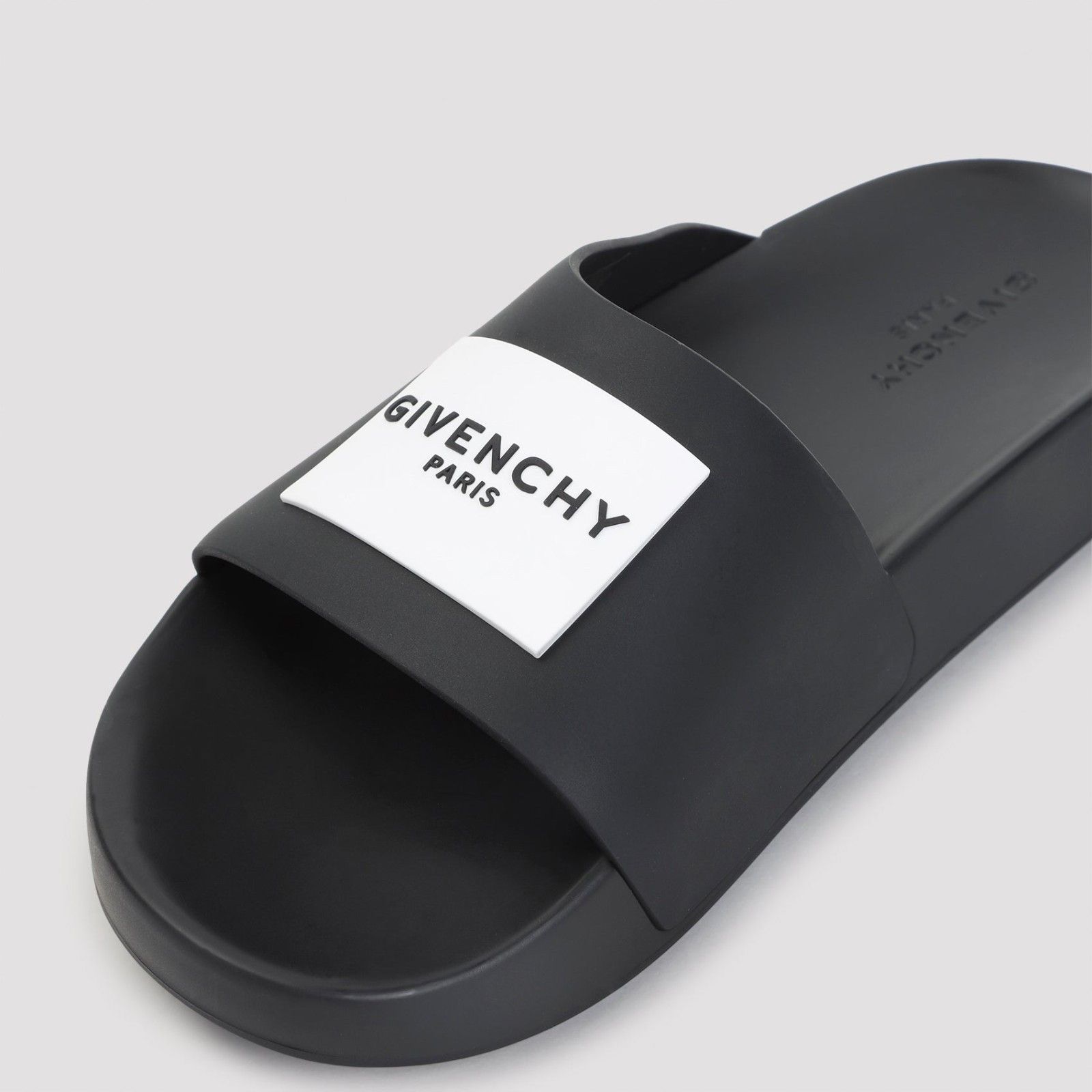 Givenchy GIVENCHY Black Rubber Slide Sandals New & Authentic (Women's Size US 7 / IT 37 - 3 Thumbnail