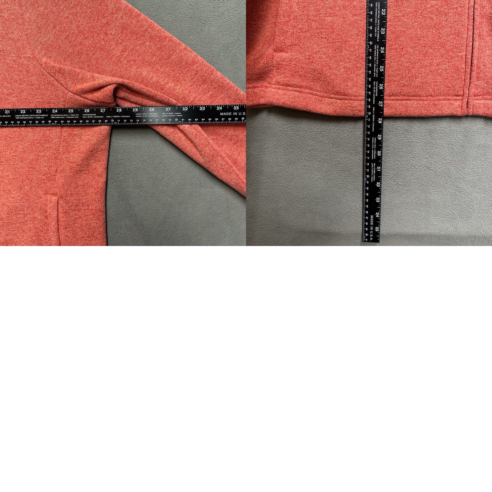 Croft & Barrow Croft & Barrow Jacket Womens 3X Plus Heathered Red Full Zip Fleece Midweight EUC Size XXL / US 16-18 / IT 52-54 - 8 Thumbnail