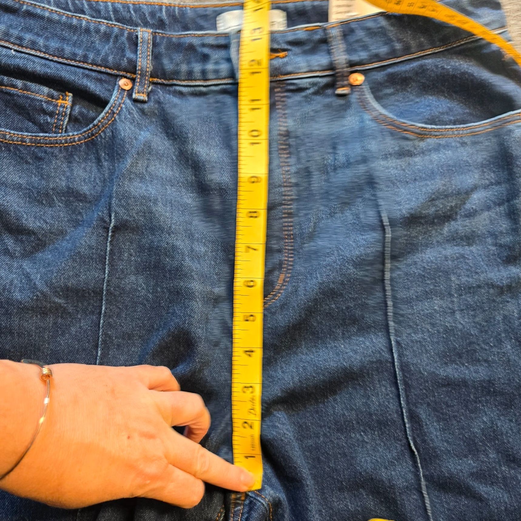 Loft LOFT Jeans Womens 31 Blue Straight High Rise Curvy Stretch Capsule Casual Shirt Size 24" / US 00 / IT 34 - 7 Thumbnail