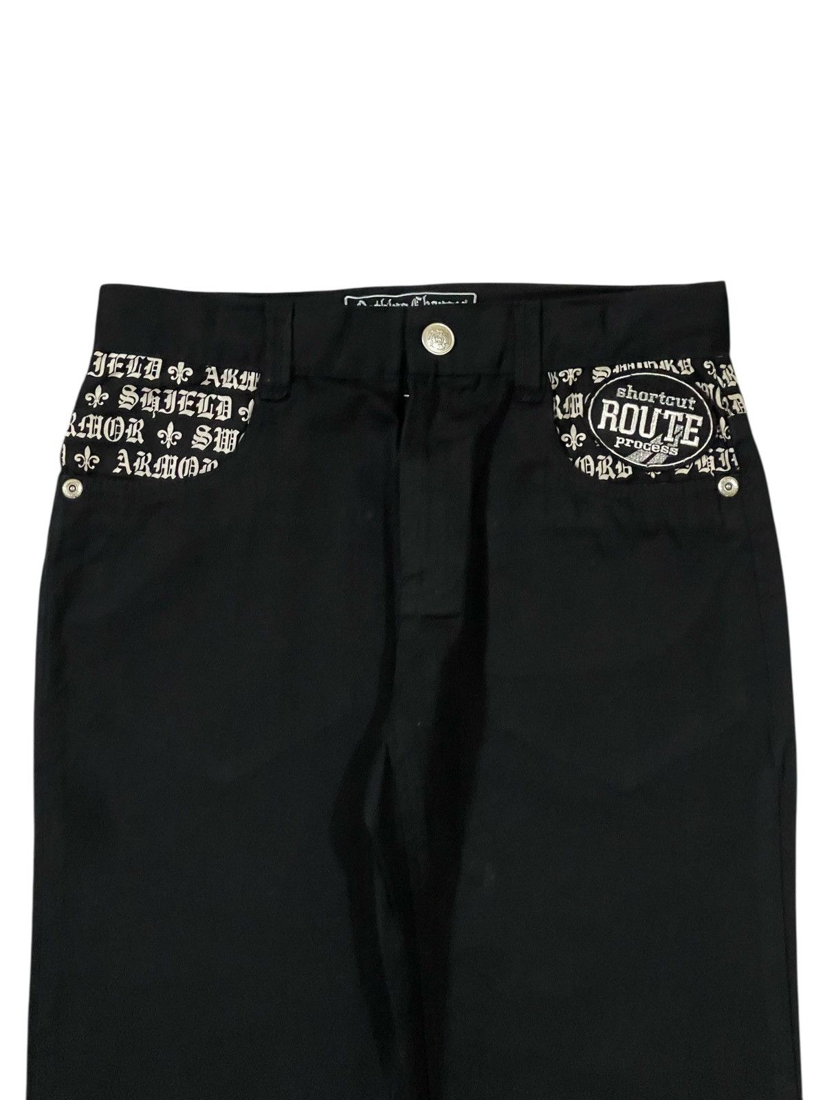 14th Addiction Y2k Japan Stage Mischivous Skull Graphic Gothic Text Pants Size US 29 - 4 Thumbnail