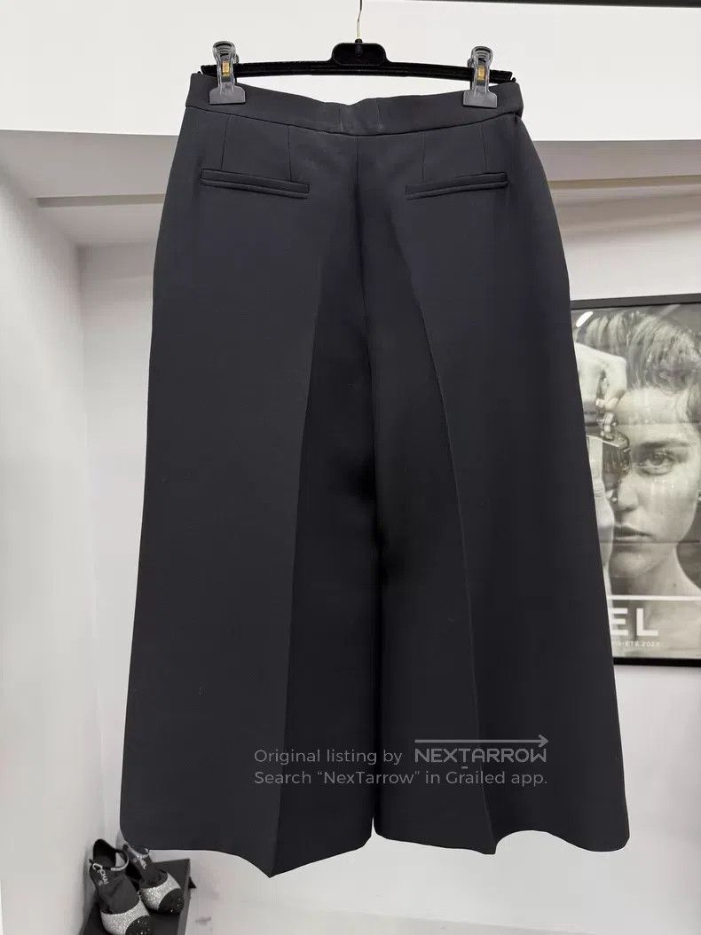 Dior Dior Black wide-leg trousers Size 24" / US 00 / IT 34 - 3 Thumbnail