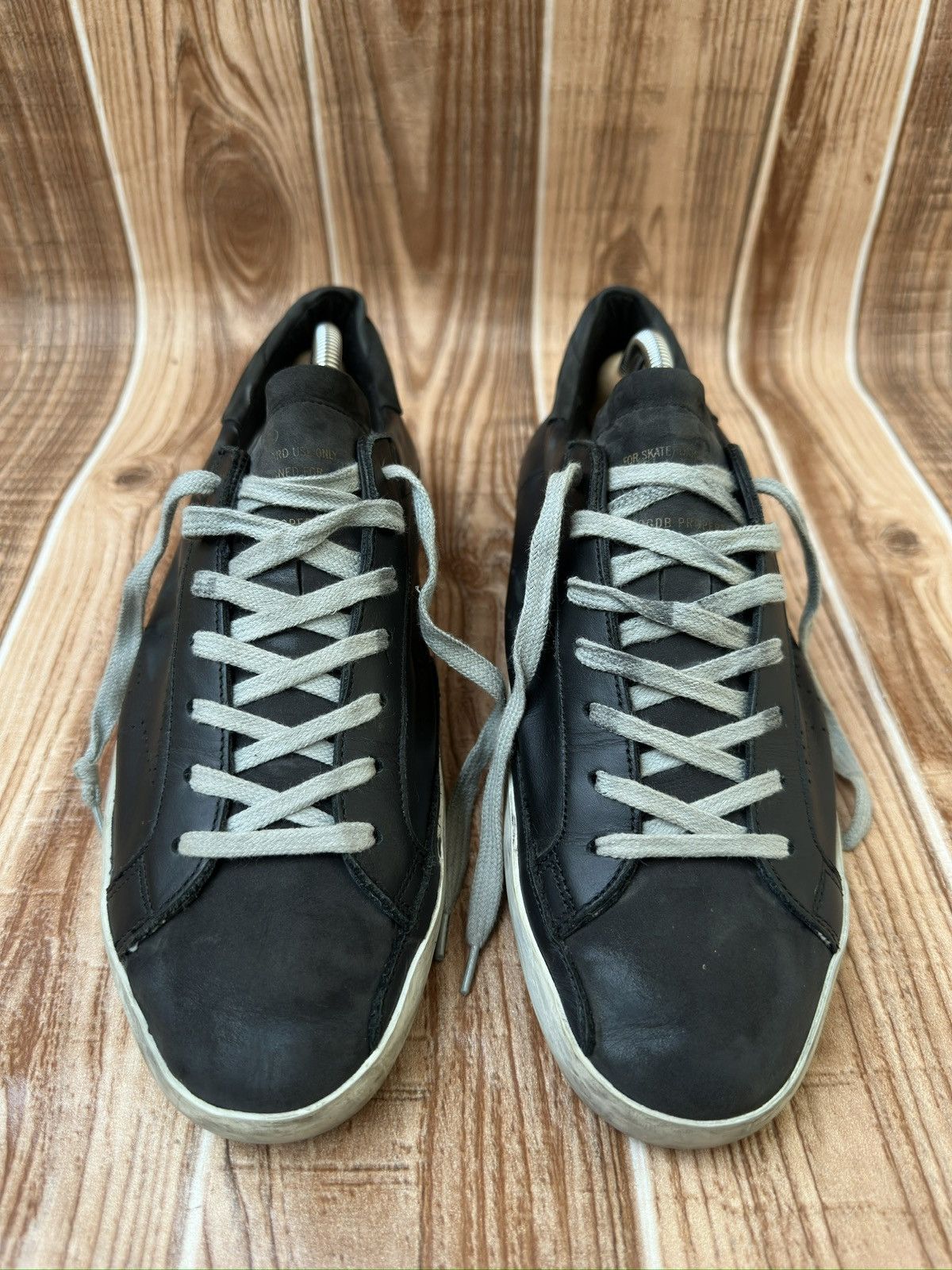Golden Goose Golden Goose Superstar Black Leather Suede Lowtop Sneaks Size US 9 / EU 42 - 1 Thumbnail
