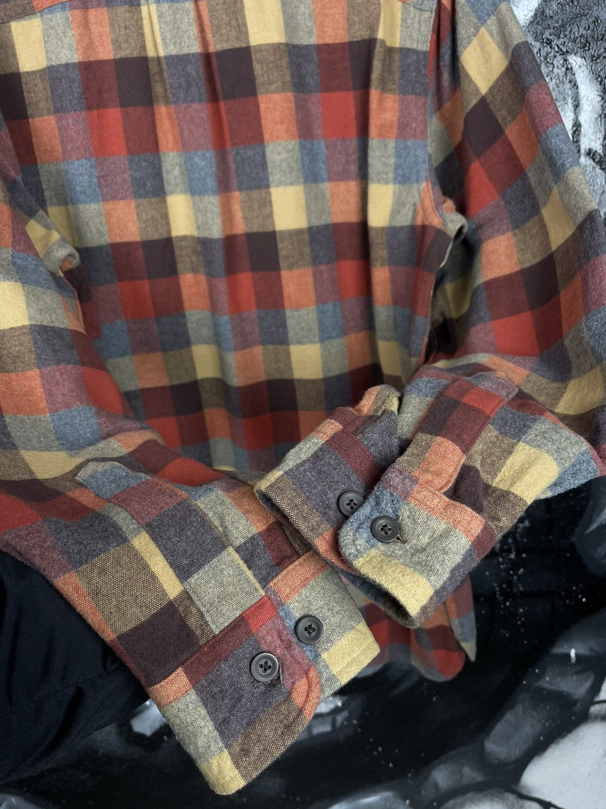L.L. Bean × Vintage L.L Bean Chamois Plaid Shirt Men’s Traditional Fit Size US L / EU 52-54 / 3 - 10 Thumbnail