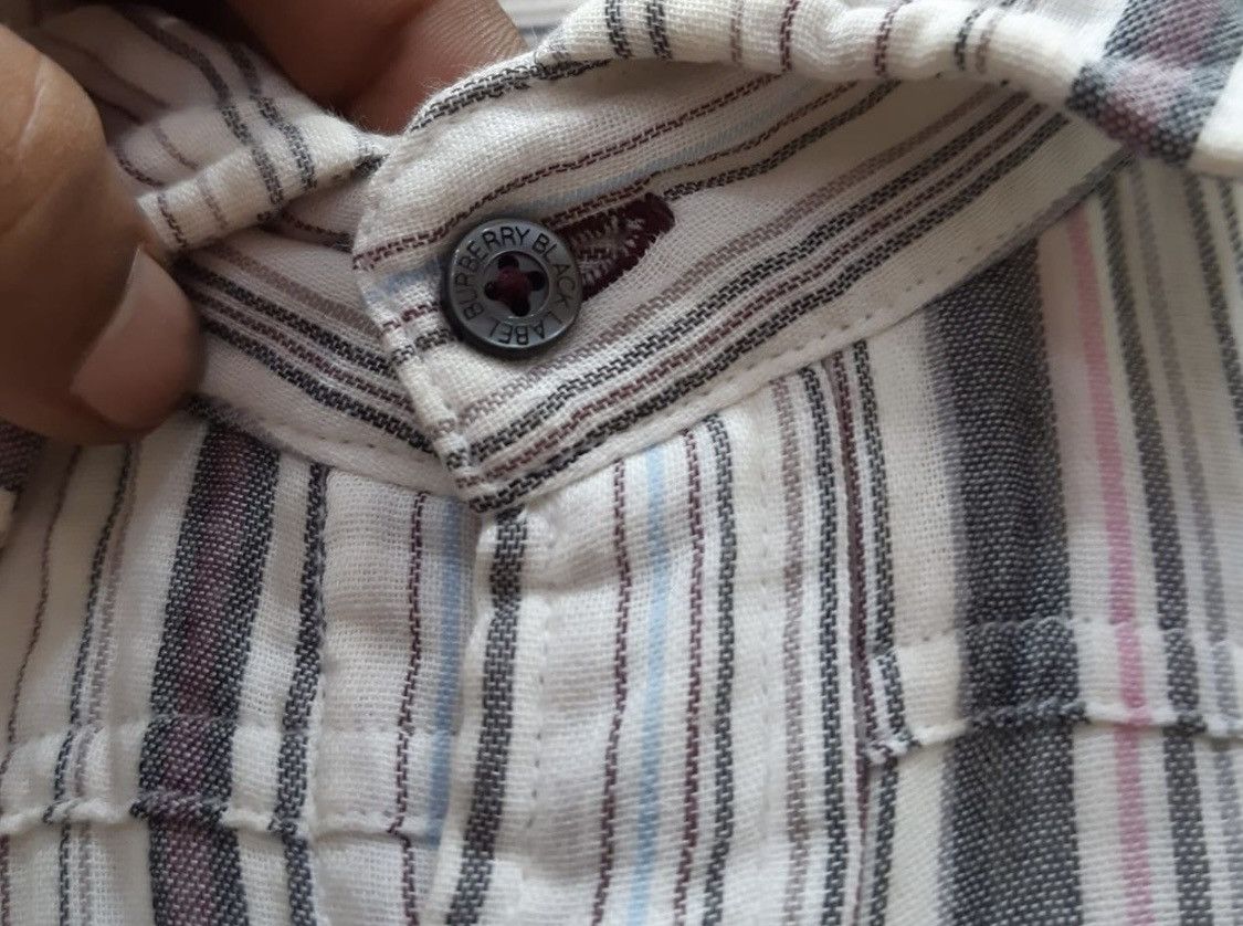 Burberry × Designer Vtg Burberry button up shirt Size US L / EU 52-54 / 3 - 4 Thumbnail