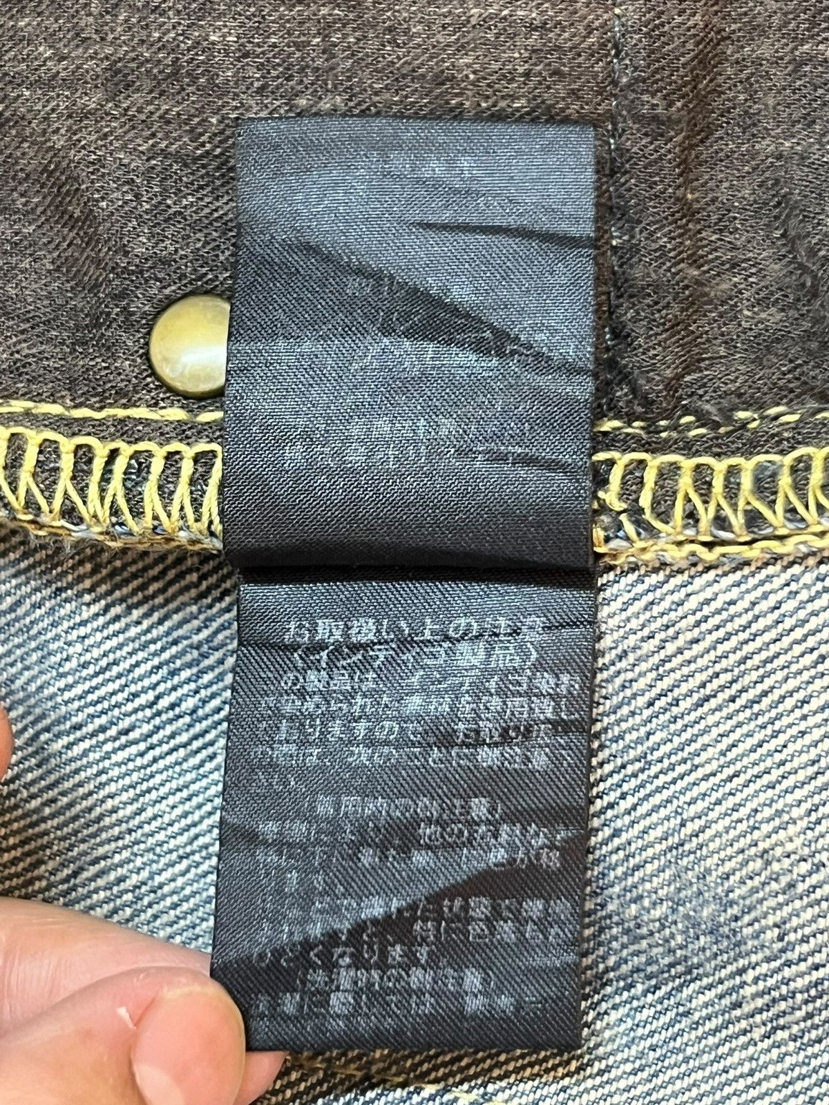 Japanese Brand Vintage HL Heddie Lovu Over Distressed Mad Punk Skinny Jeans Size US 33 - 19 Thumbnail