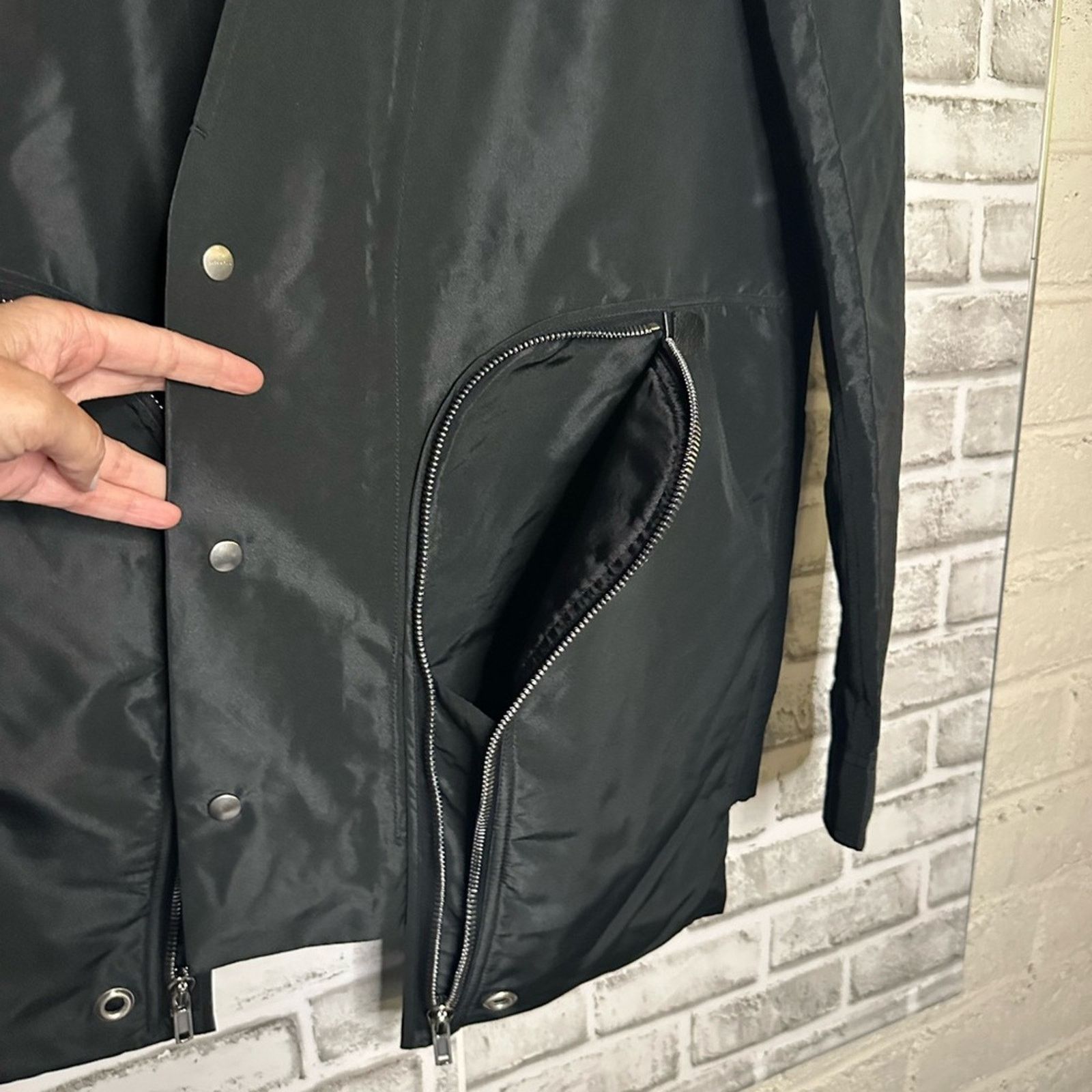 Rick Owens SS20 Tecuatl Bauhaus Jacket Black IT 50 Large Zipper Pockets Size US L / EU 52-54 / 3 - 5 Thumbnail