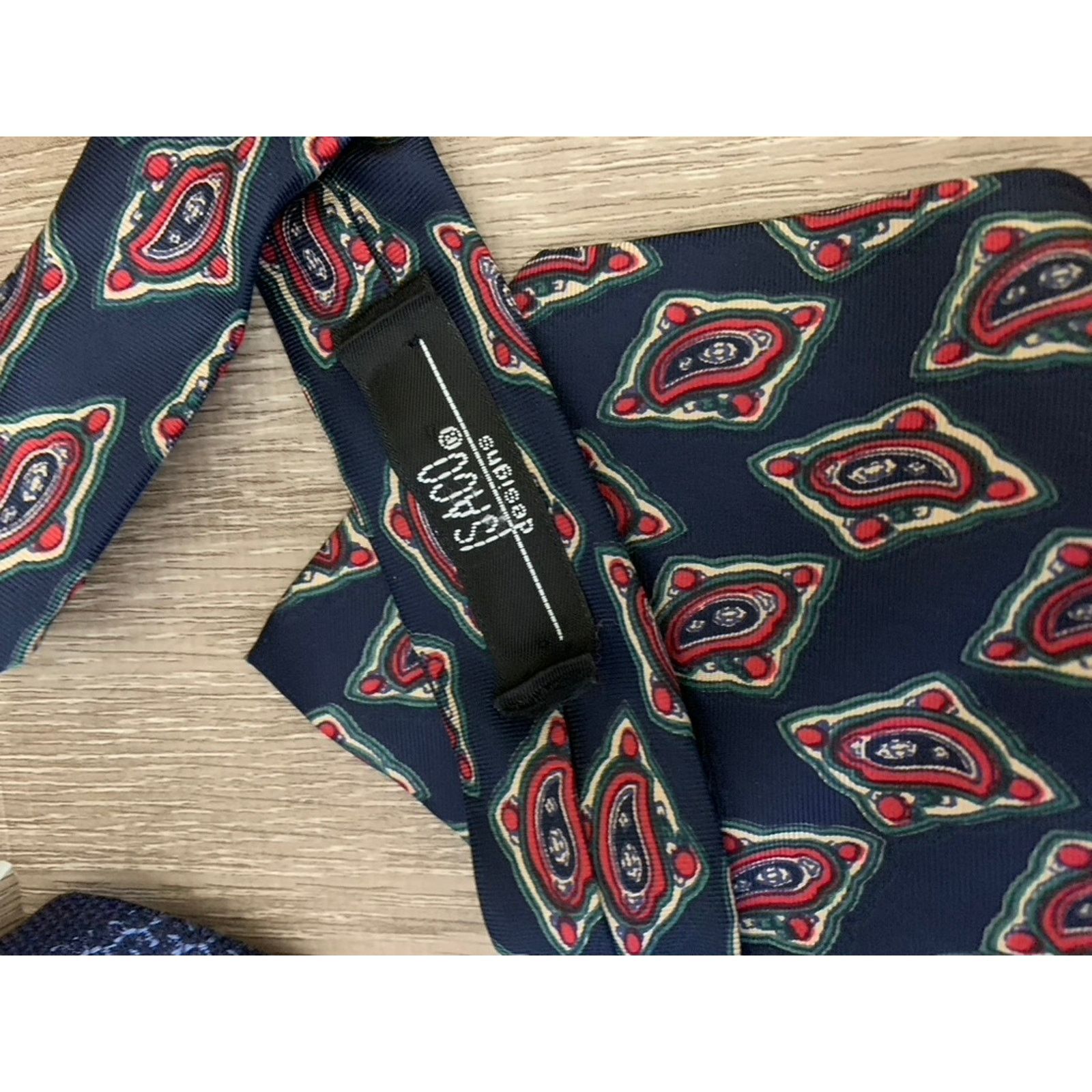 The Unbranded Brand Set of 4 Silk Men's Ties Set Geometric Patterns Multicolor Size ONE SIZE - 4 Thumbnail